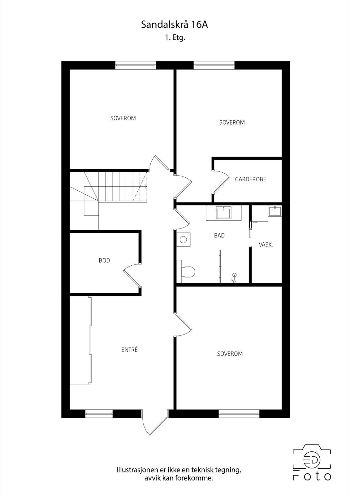 Plantegning 2.etasje Galleribilde