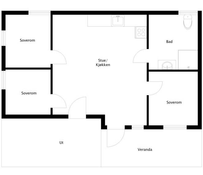 Plantegning Galleribilde