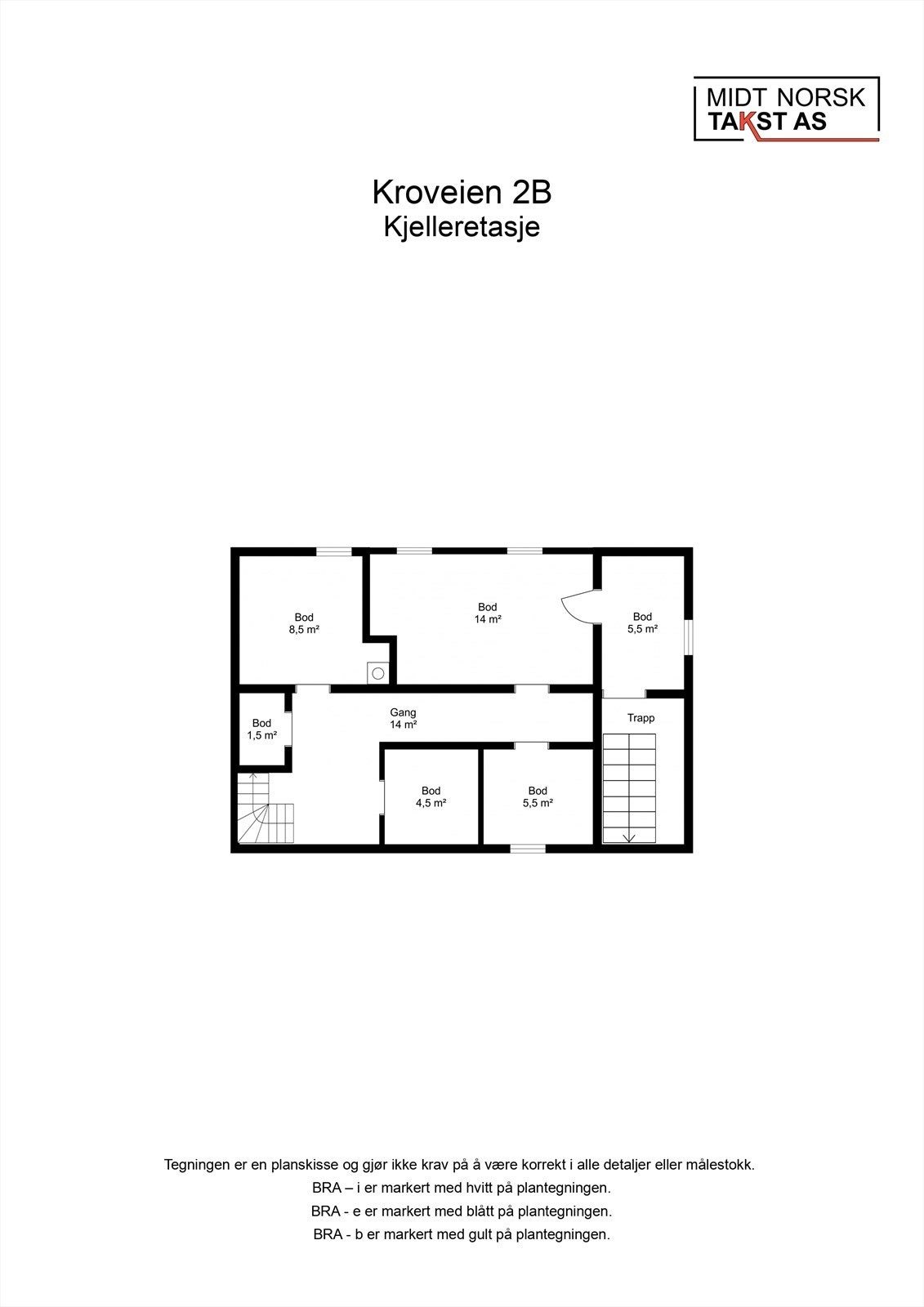 Plantegning - Kjelleretasje. Galleribilde