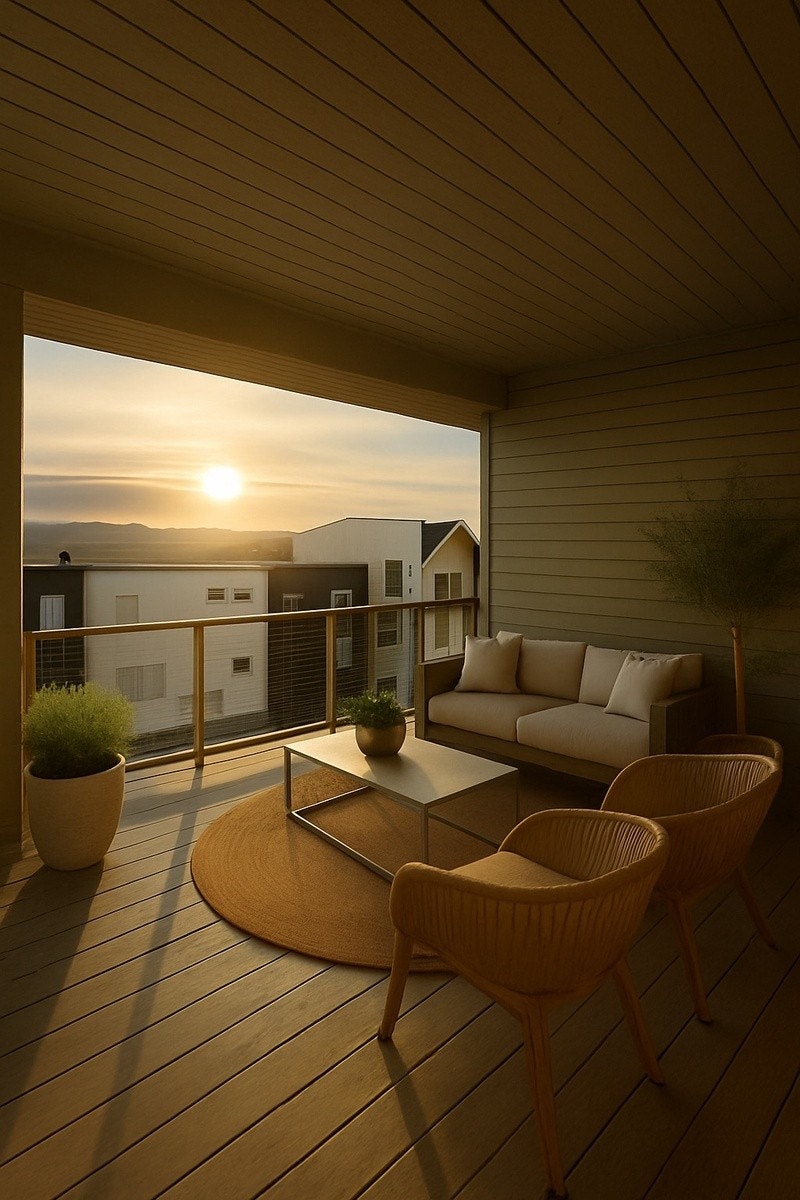 Illustrasjon- Balkong Galleribilde