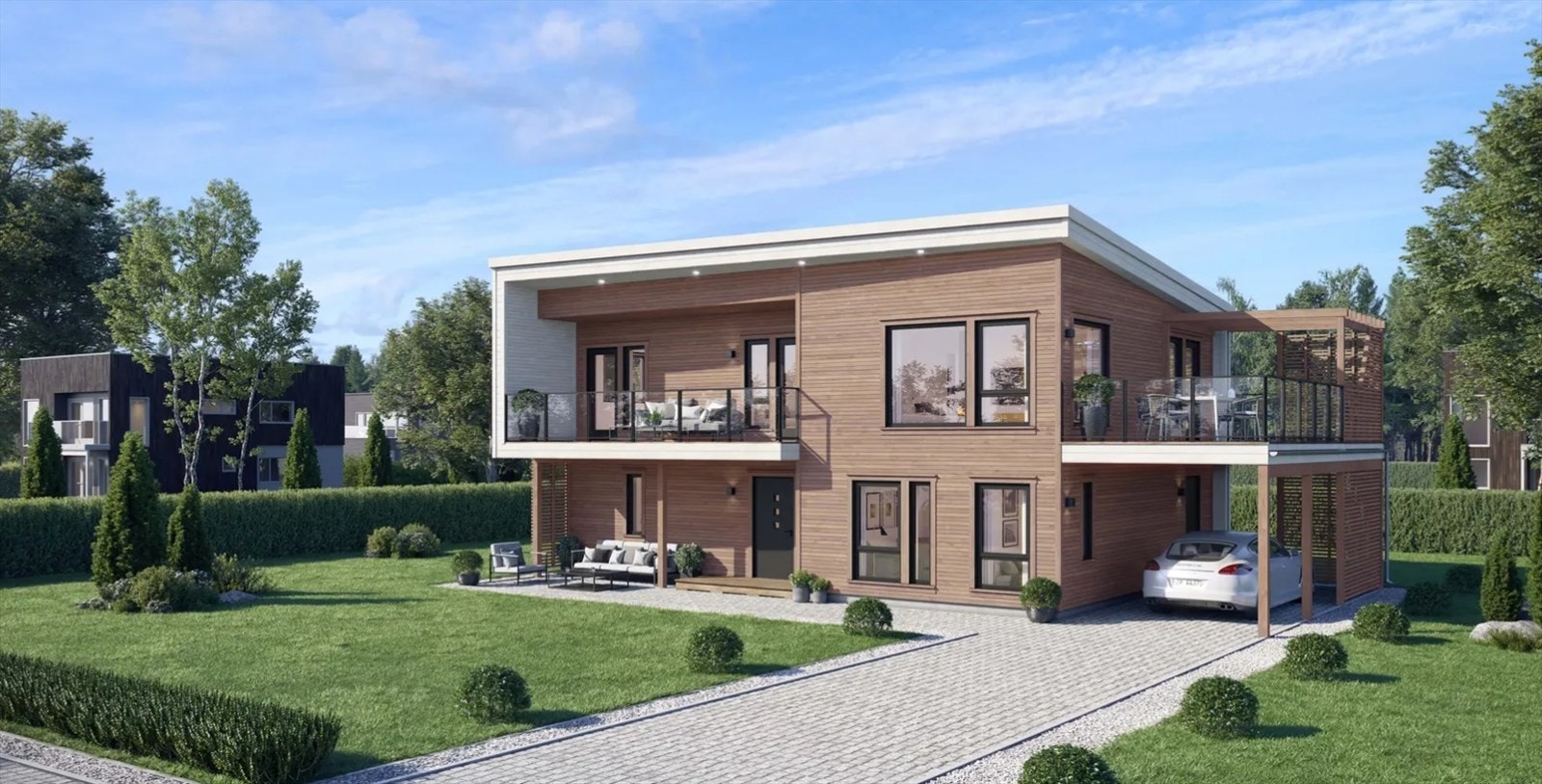 EiendomsMegler 1 ved Trude Gunnlaugsson har gleden av å presentere Fjelltunvegen. Foto: eier. Illustrasjon: abchus. Galleribilde