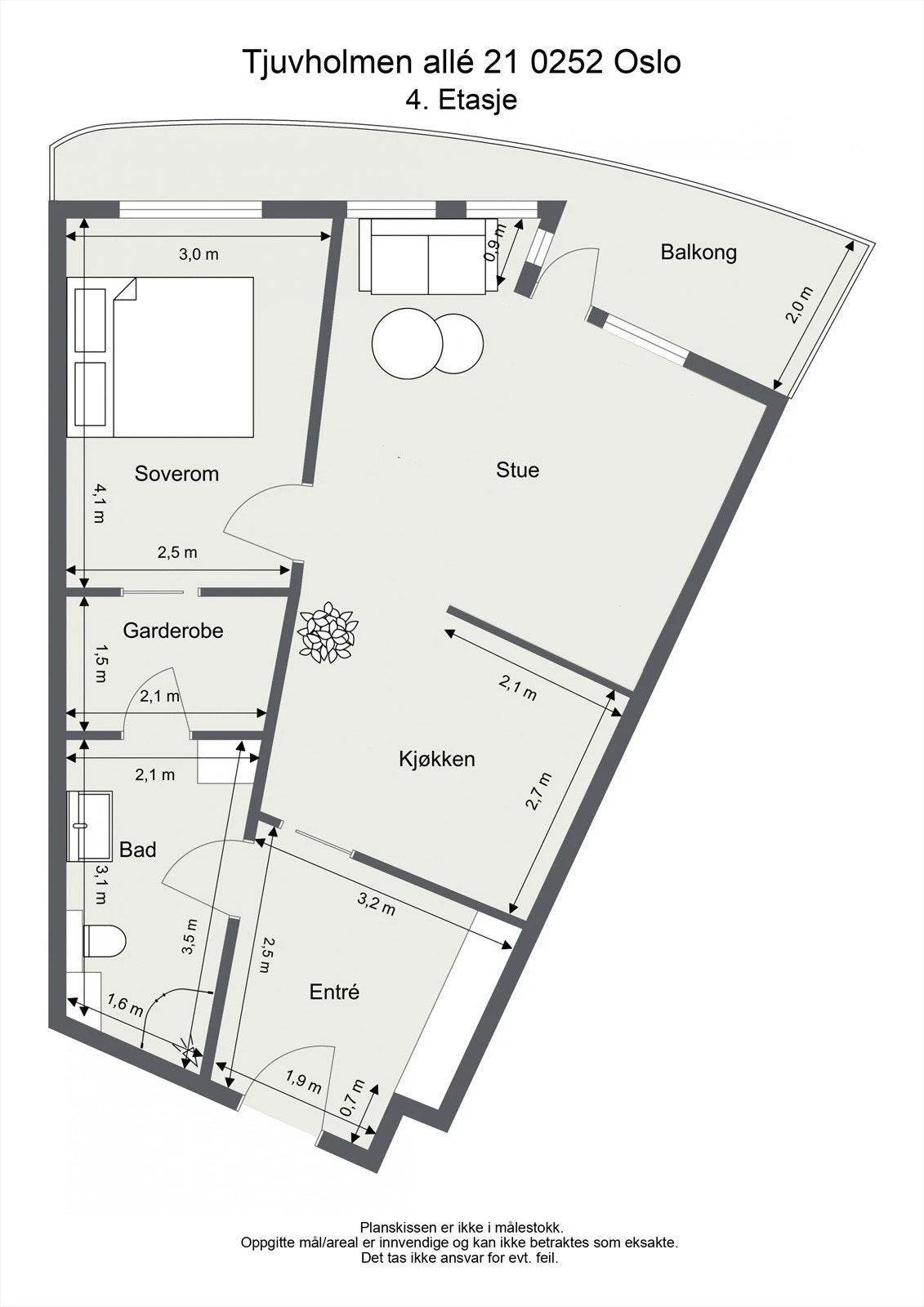 Alternativ plantegning Galleribilde