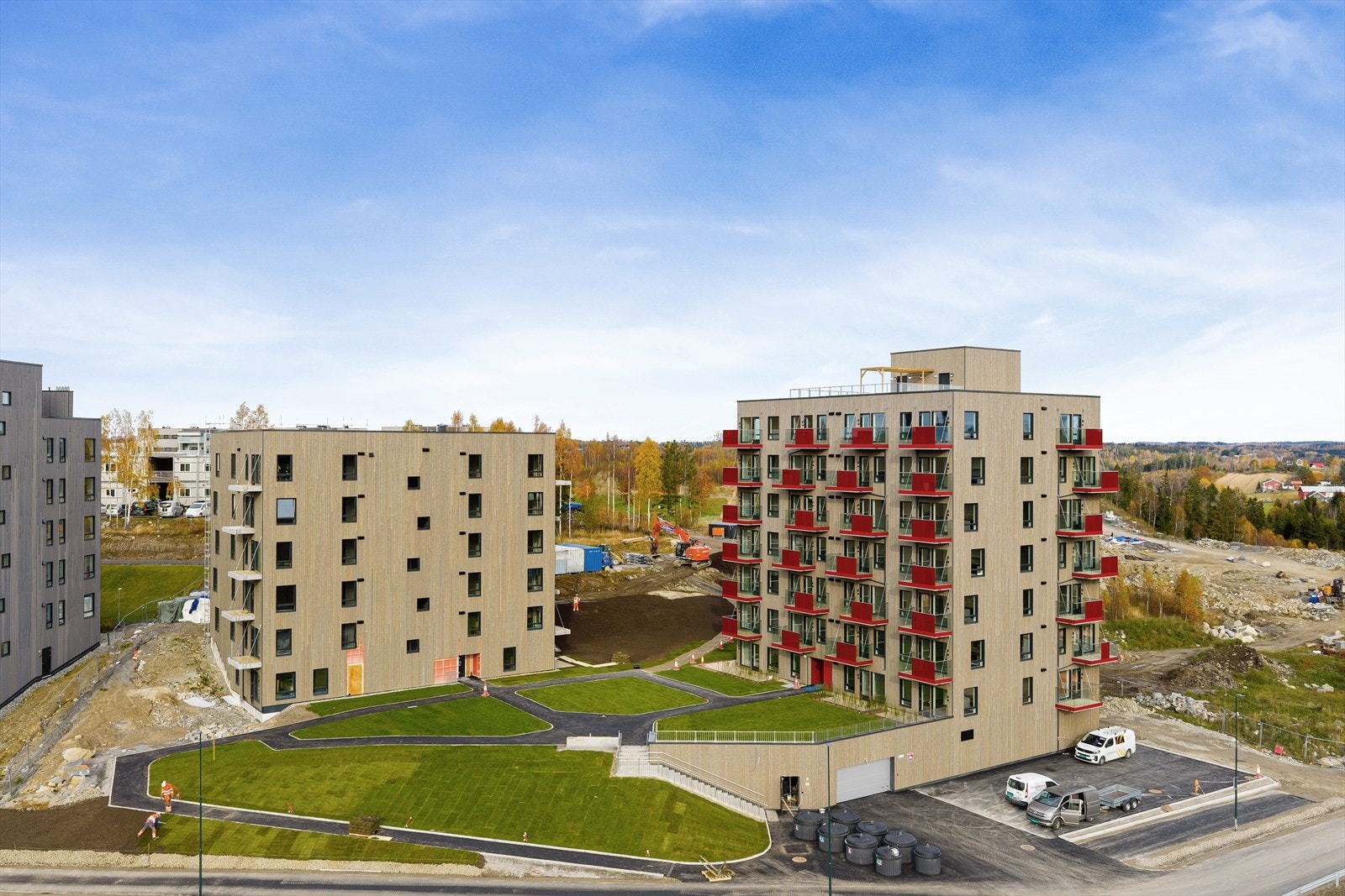 Leiligheten ligger i det populære boligområdet Sole Skog i Vestby. Galleribilde