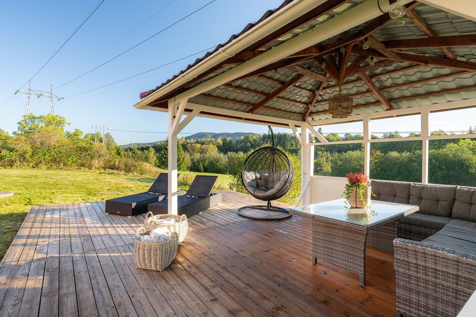 Her kan man nyte solrike sommerdager. Galleribilde