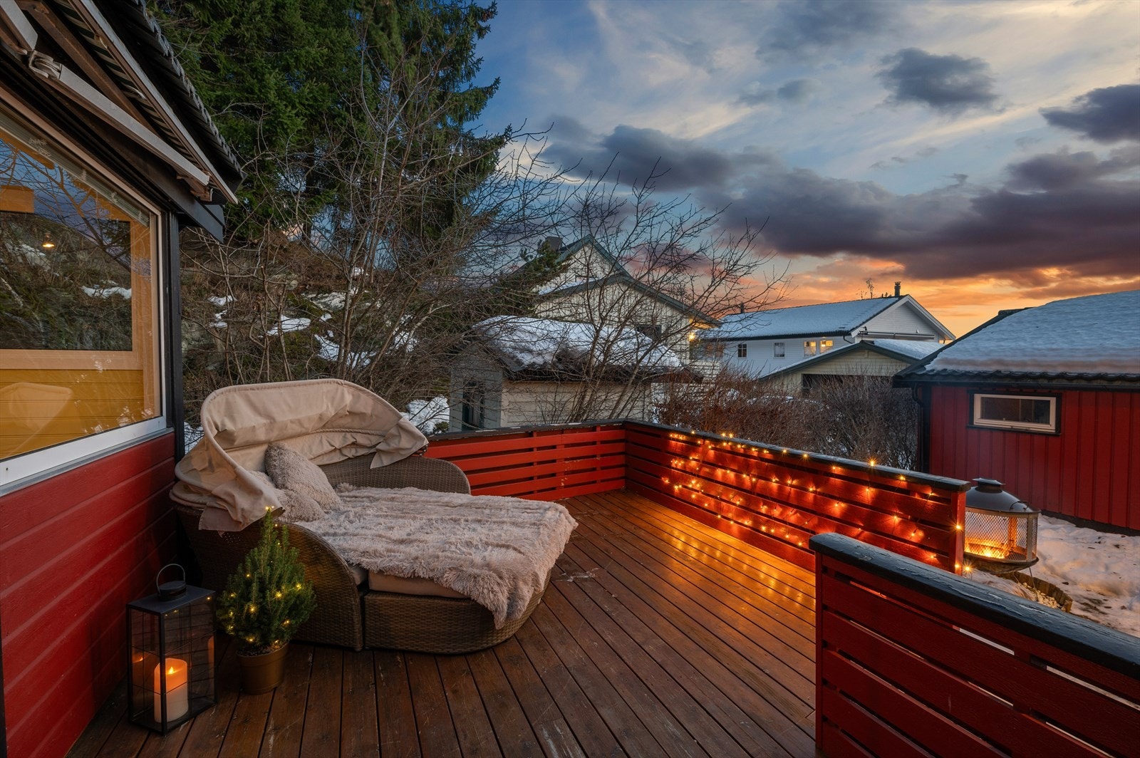 Her kan solen nytes fra tidlig morgen Galleribilde