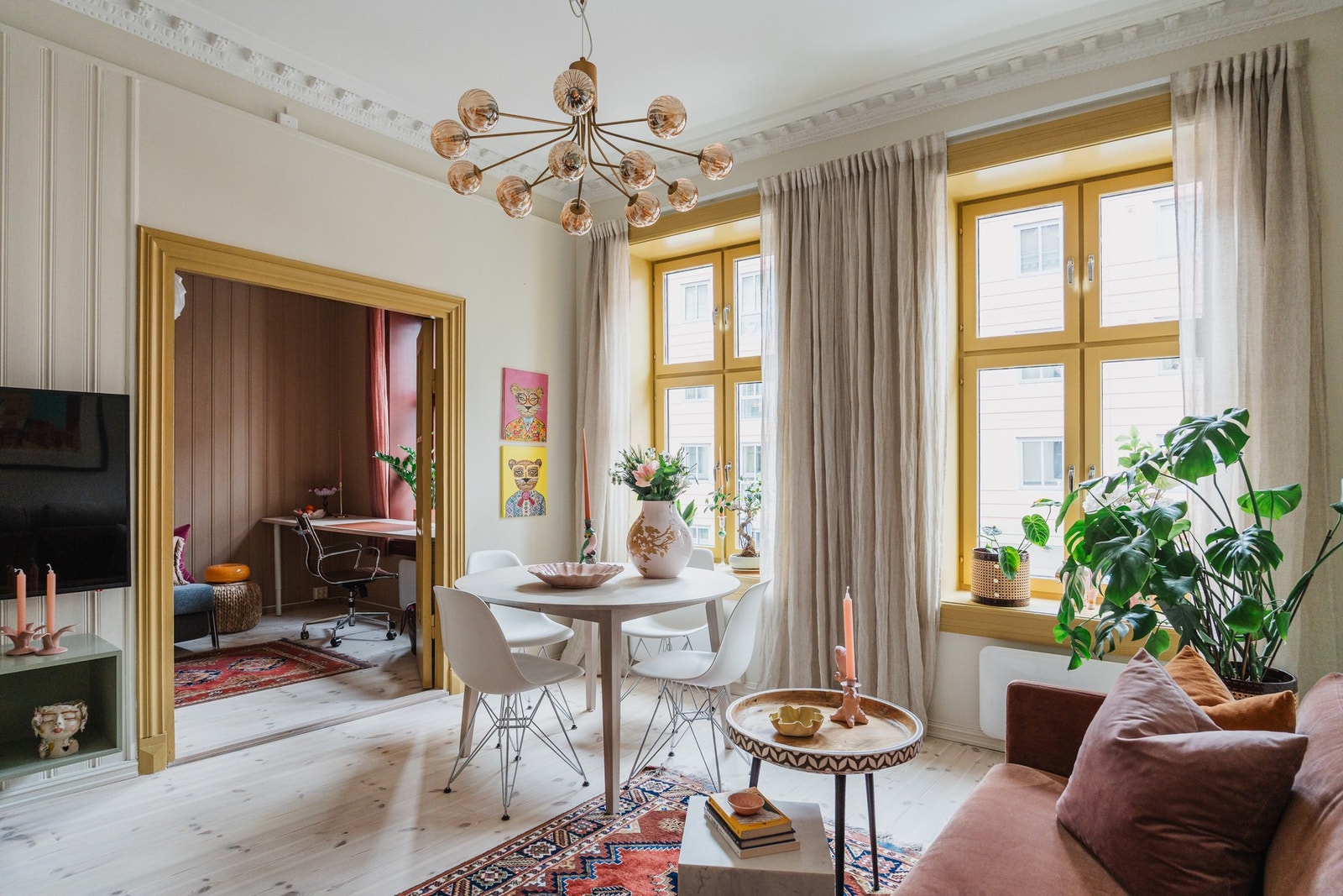 Klassisk og usedvanlig gjennomført 3-roms på Grünerløkka. Foto: Fotostallen AS ved Kevin Fauske. Galleribilde