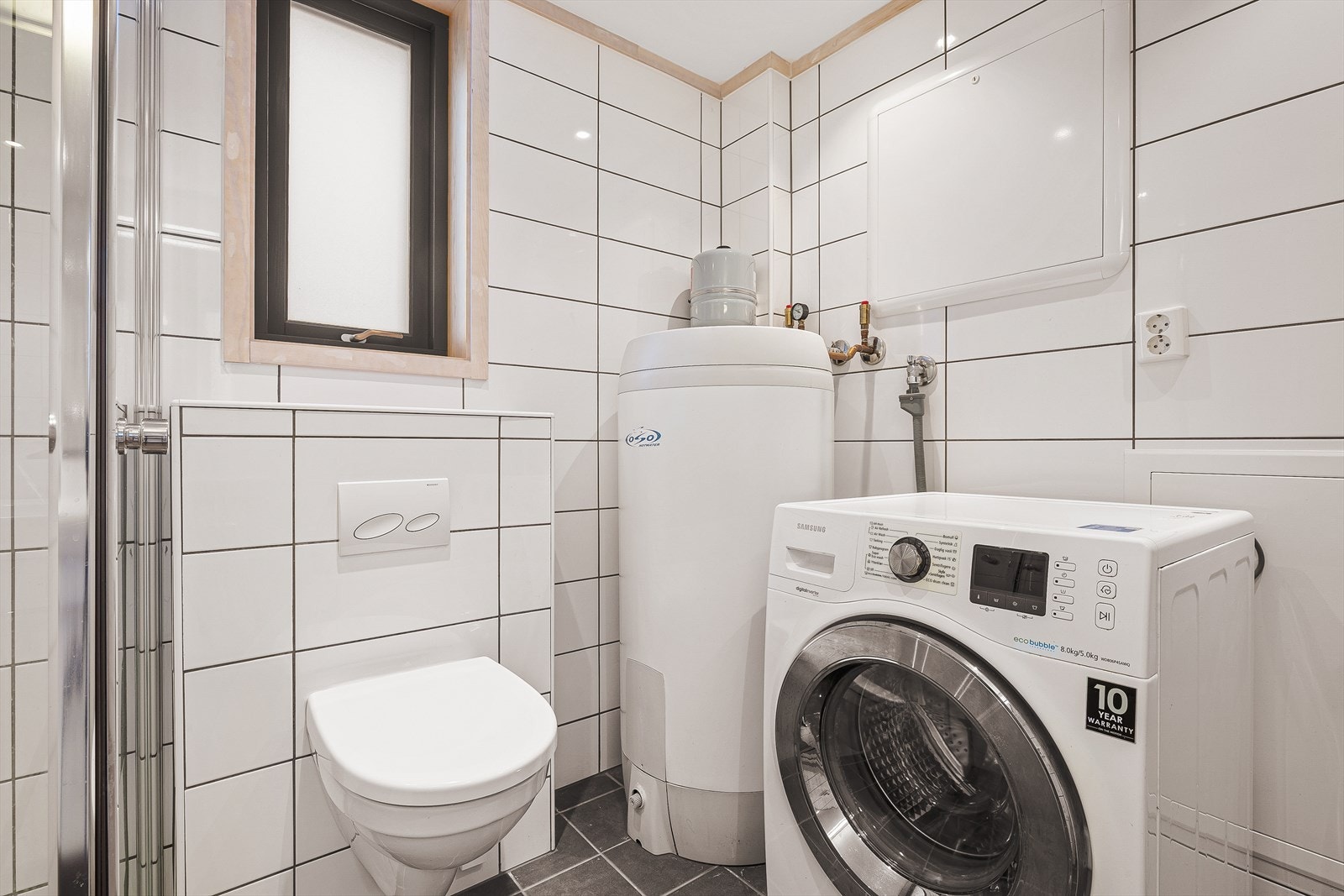 Her er også opplegg for vaskemaskin Galleribilde