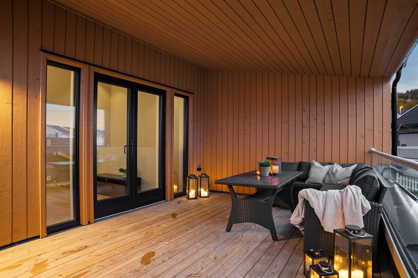 Takterrassen er perfekt for lange sommerdager. Galleribilde