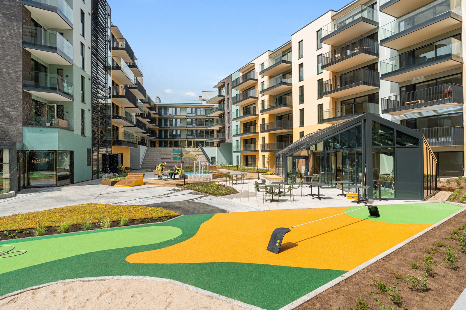 Innvendig gårdsrom Galleribilde