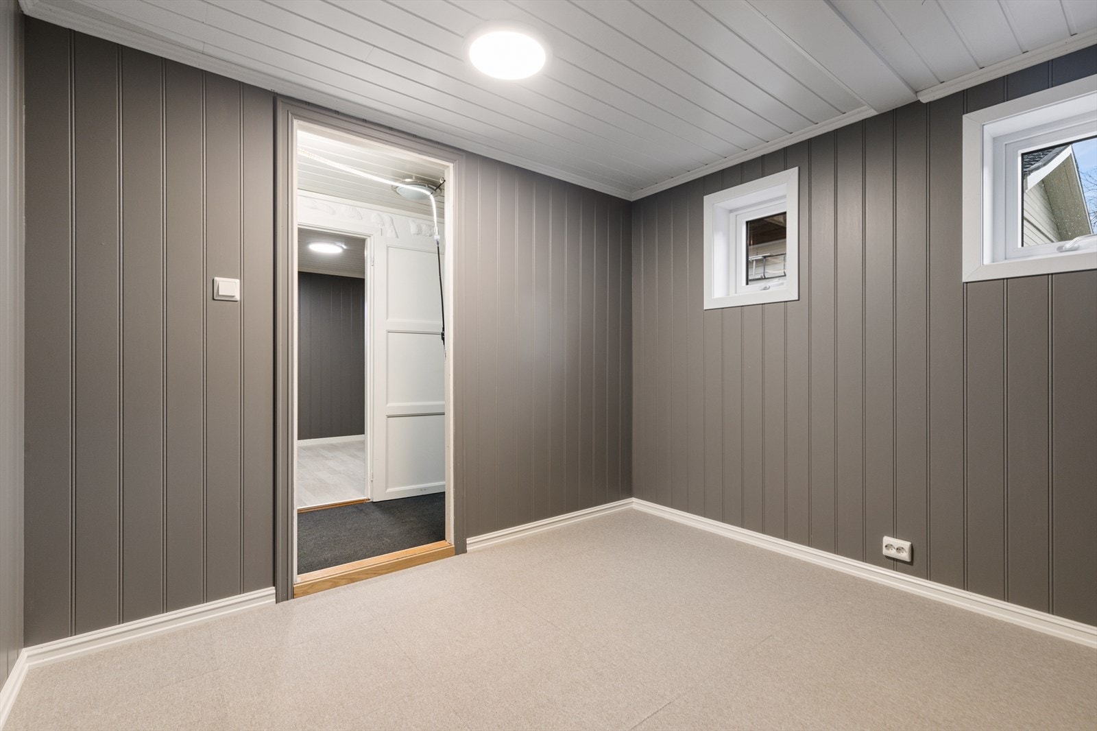 Soverom 3 i kjelleretasjen | rommet har ikke godkjente rømmingsvinduer Galleribilde