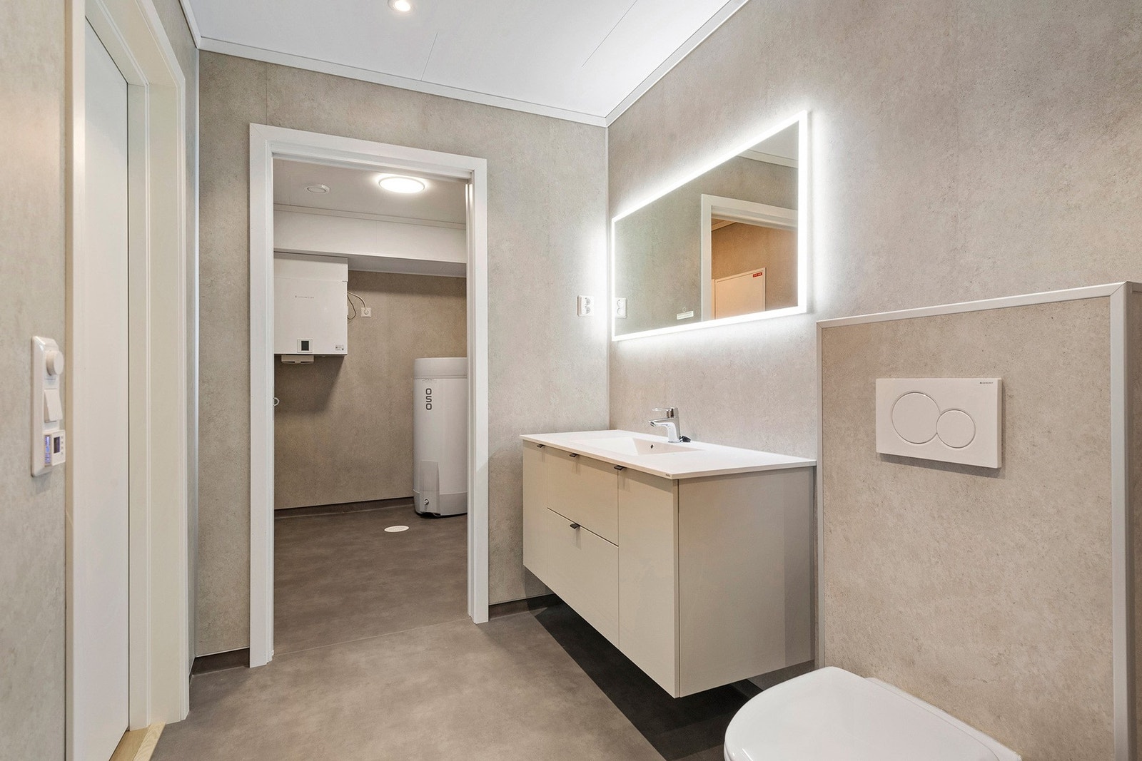 Badet har også tilgang til teknisk rom Galleribilde