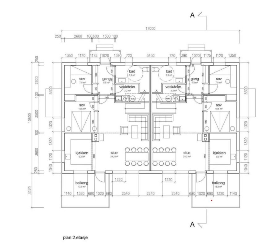 Plan 2. etasje Galleribilde
