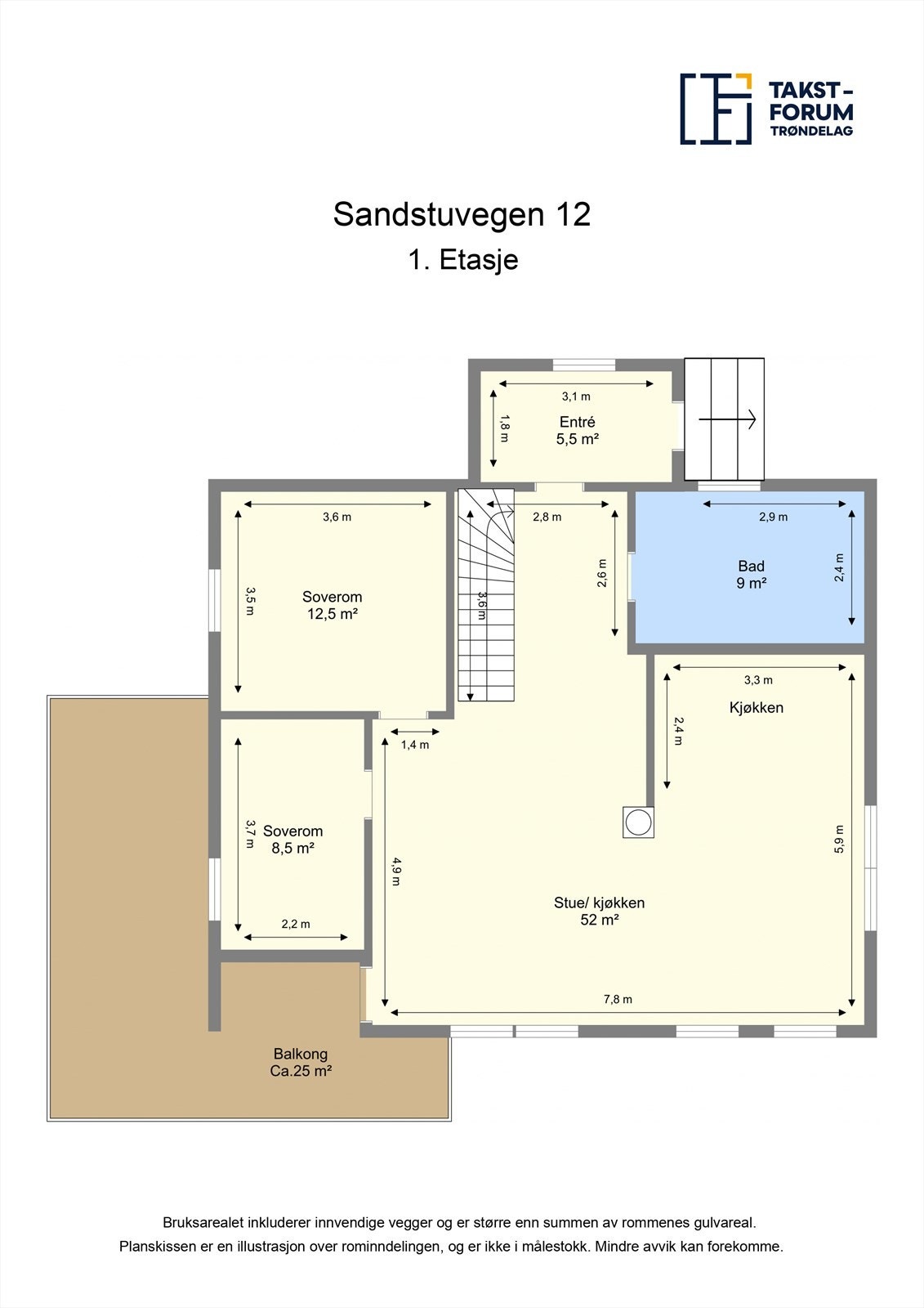 Plantegning - Første etasje. Galleribilde