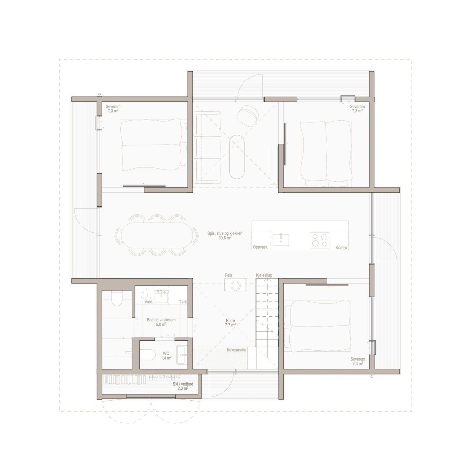 Plantegning Galleribilde