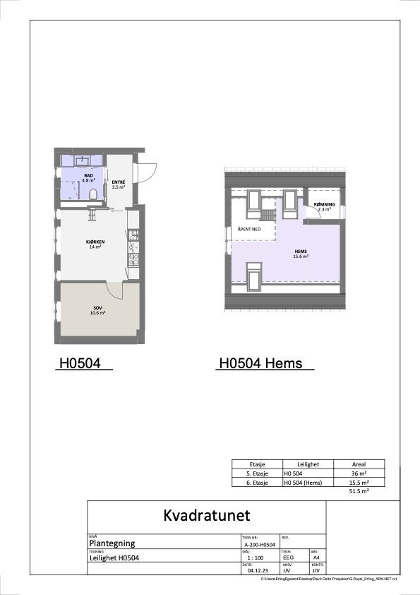 Plantegning av leiligheten. Galleribilde