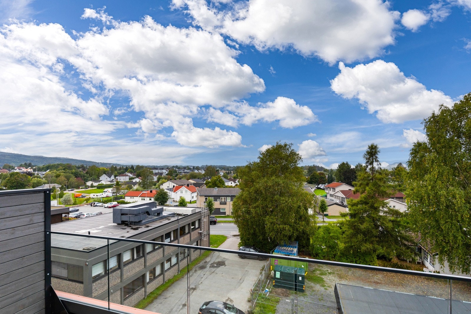 Nydelig utsikt fra balkongen. Galleribilde