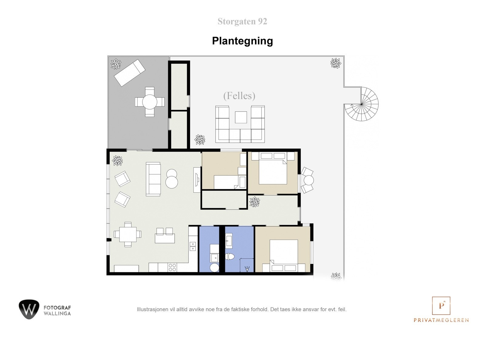 Plantegning Galleribilde