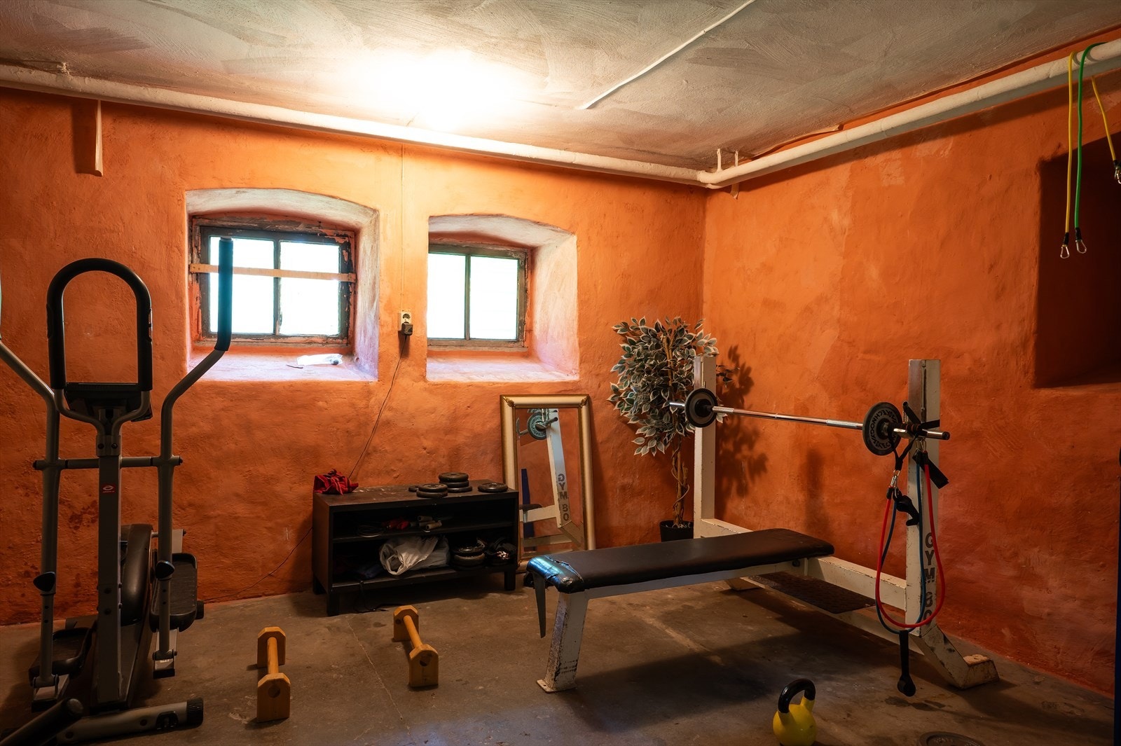 Felles trimrom i byggets kjeller. Galleribilde