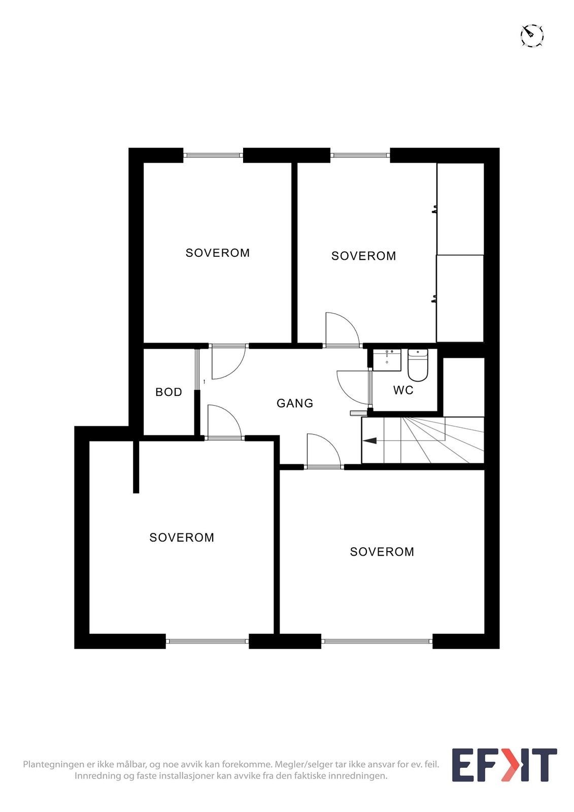 Plantegning 2 etg. Galleribilde