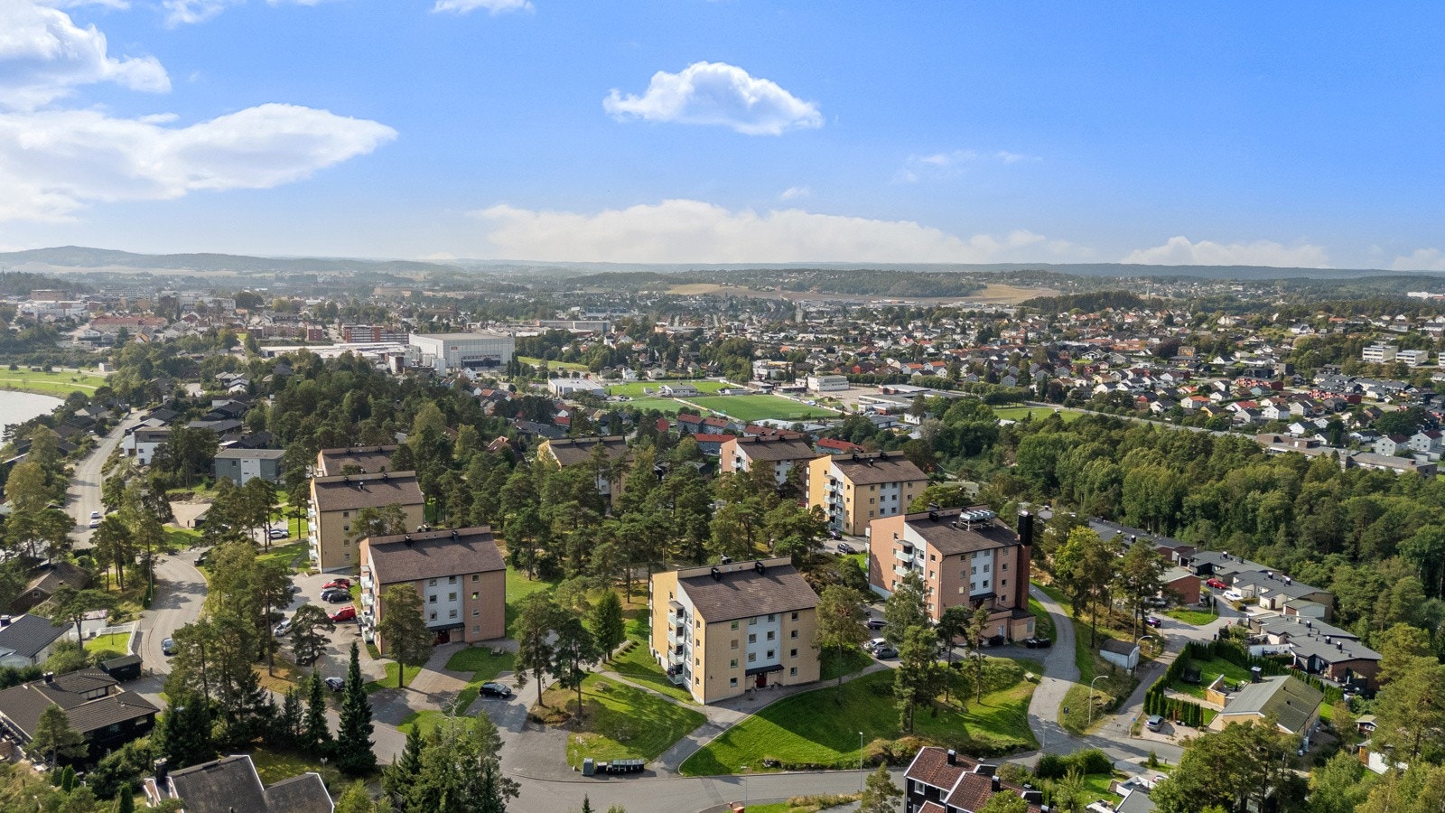 Områdebilde viser St. Hans veien borettslag. Galleribilde