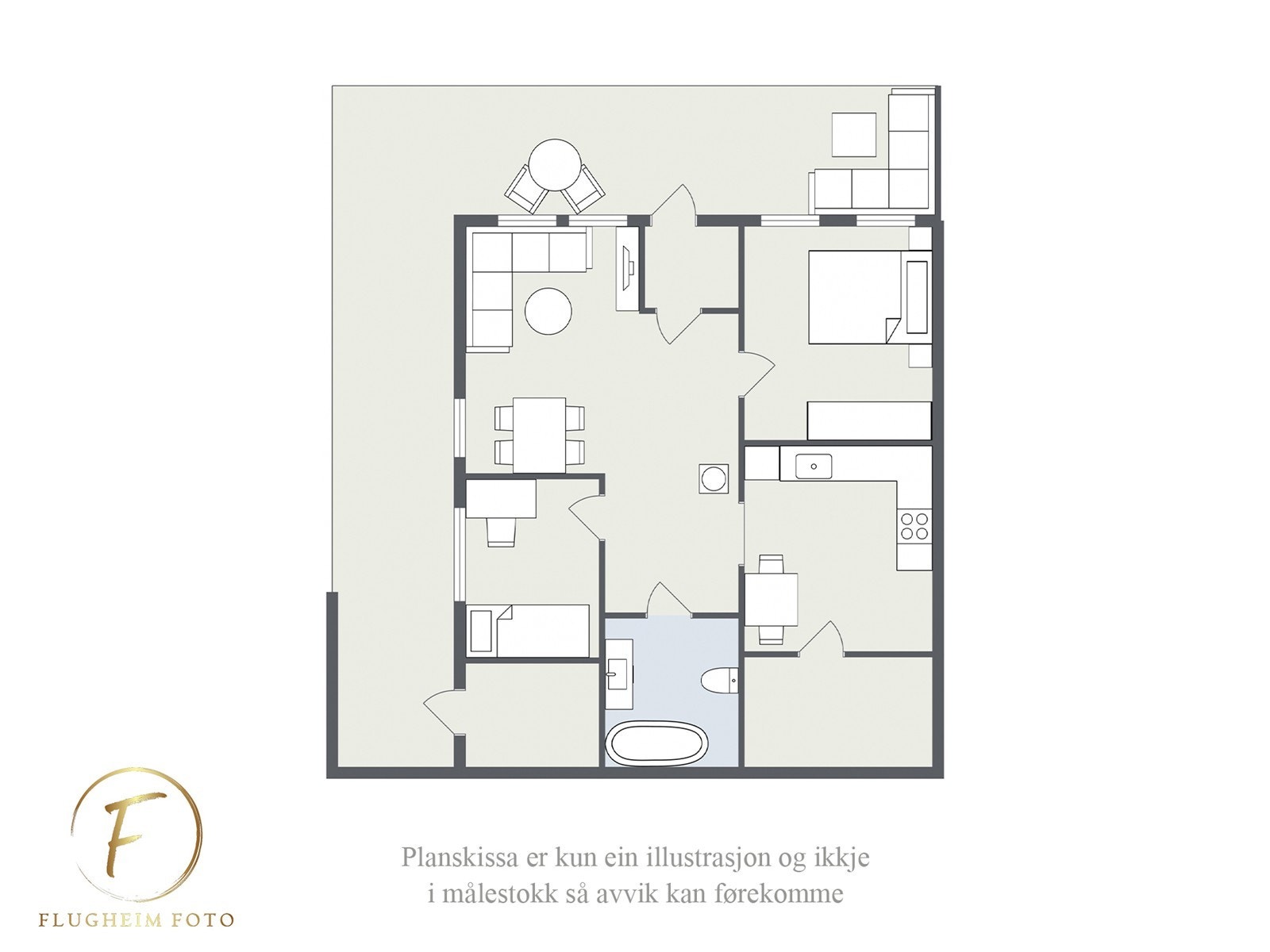 Planteikning Galleribilde