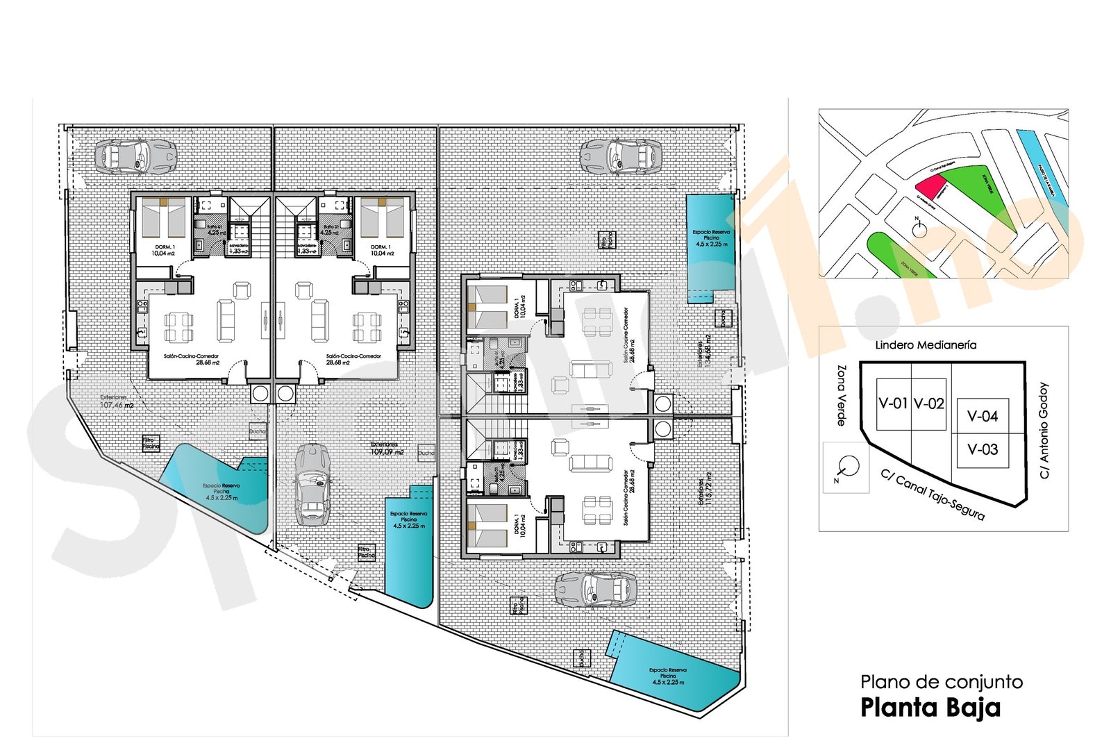 Plantegning boliger bakkeplan Galleribilde