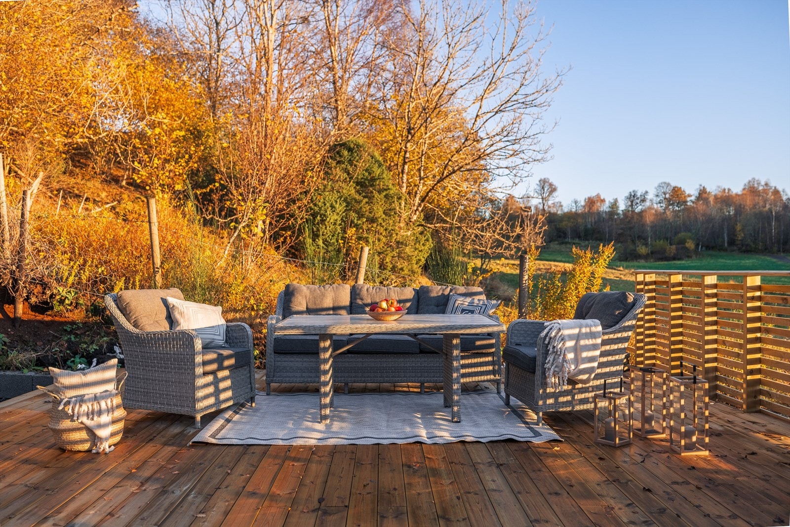 Her kan man bruke fantasien sin til å sette sitt eget preg på terrassen Galleribilde