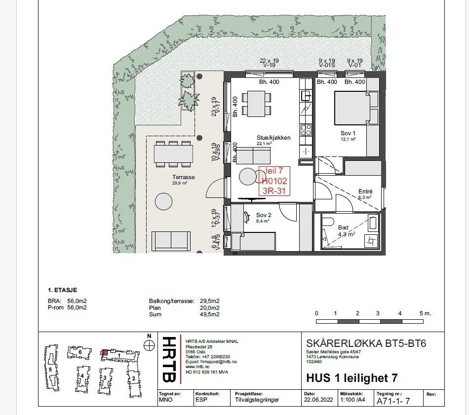 Plantegning Galleribilde
