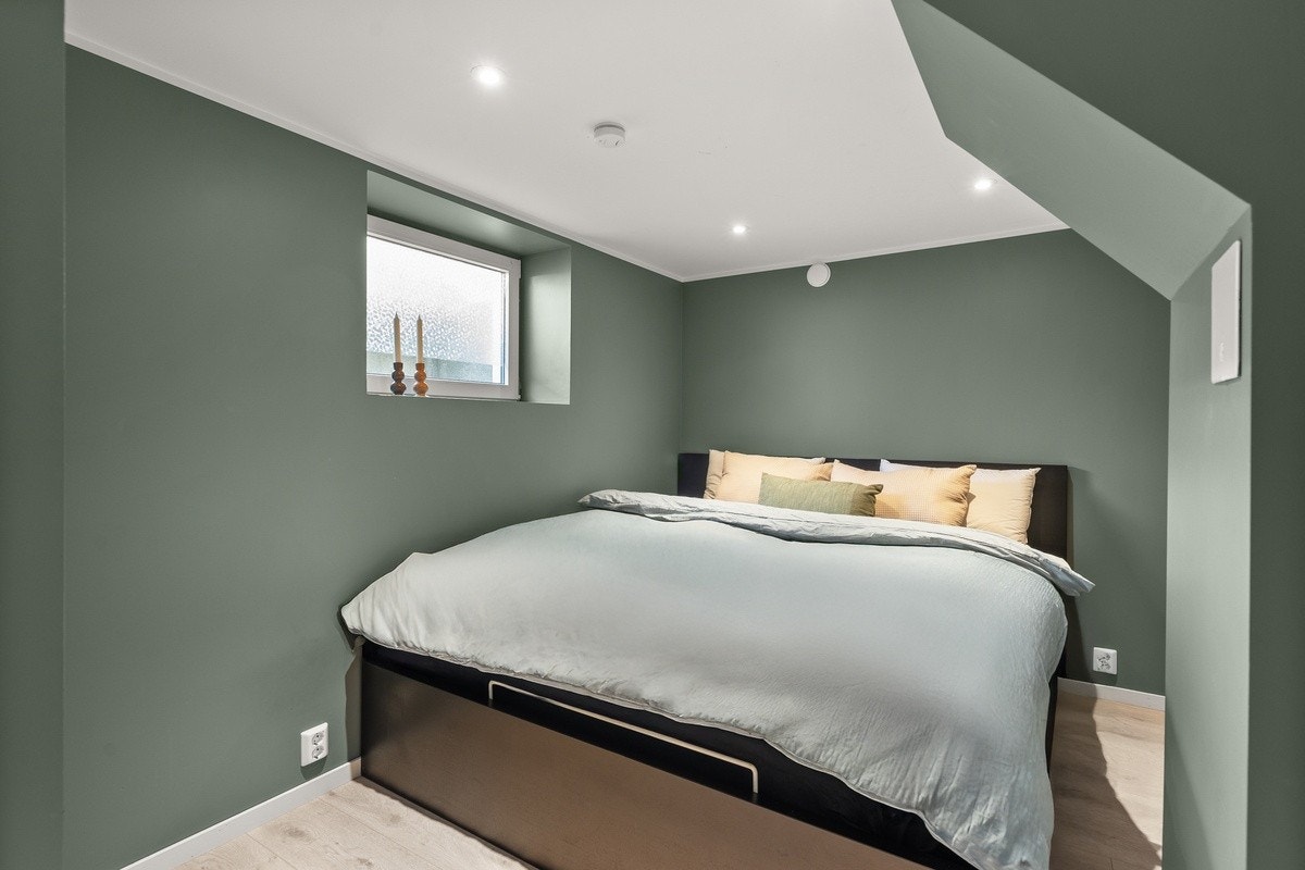 Ledig soverom er av god størrelse og har plass til ulik møblering Galleribilde