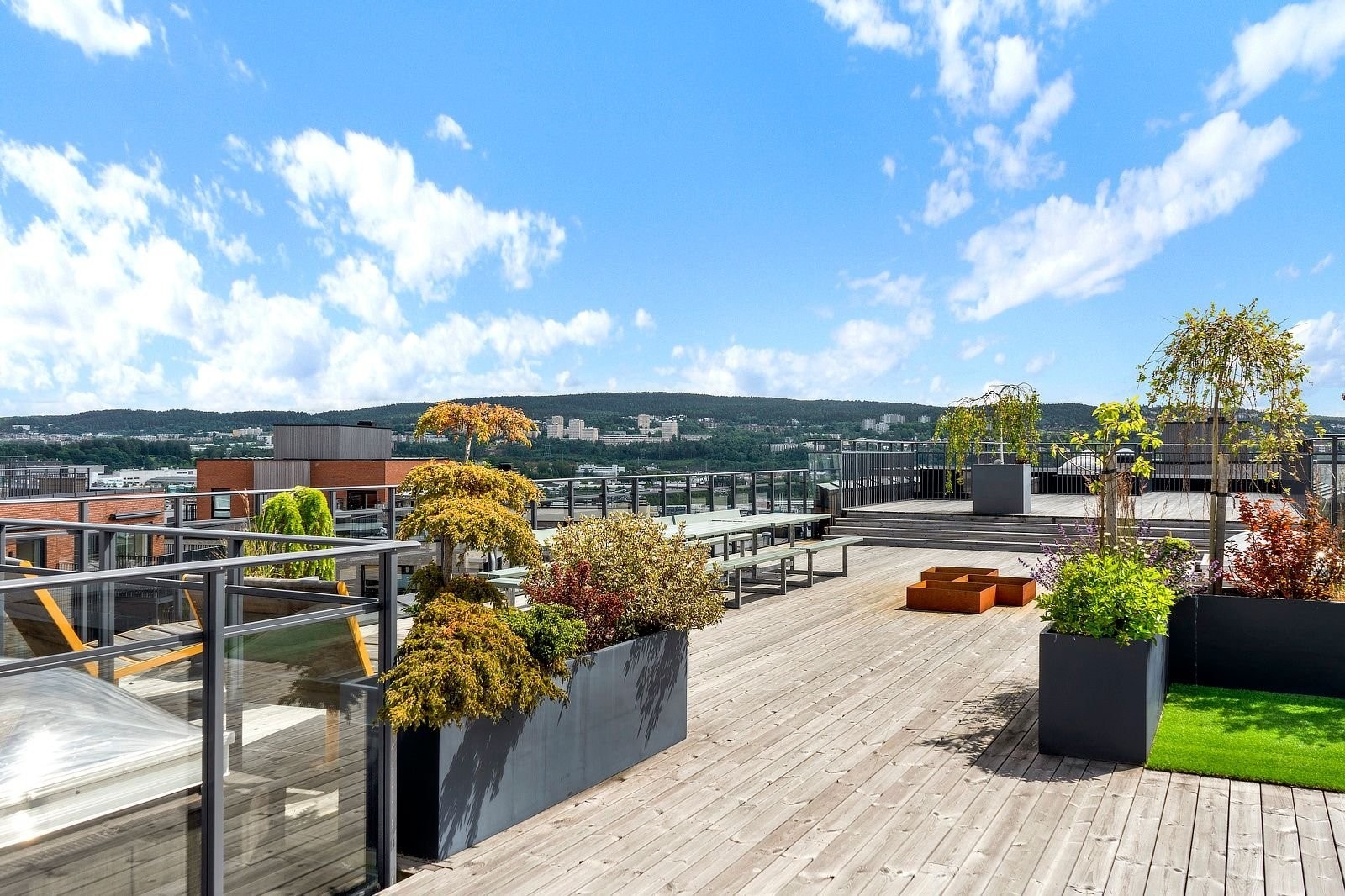 Stor felles takterrasse Galleribilde