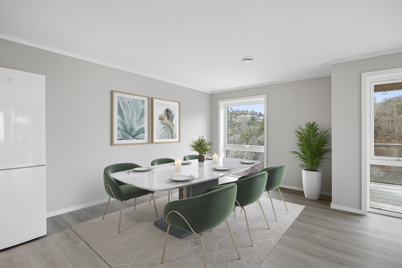 Digitalt møblert. Galleribilde