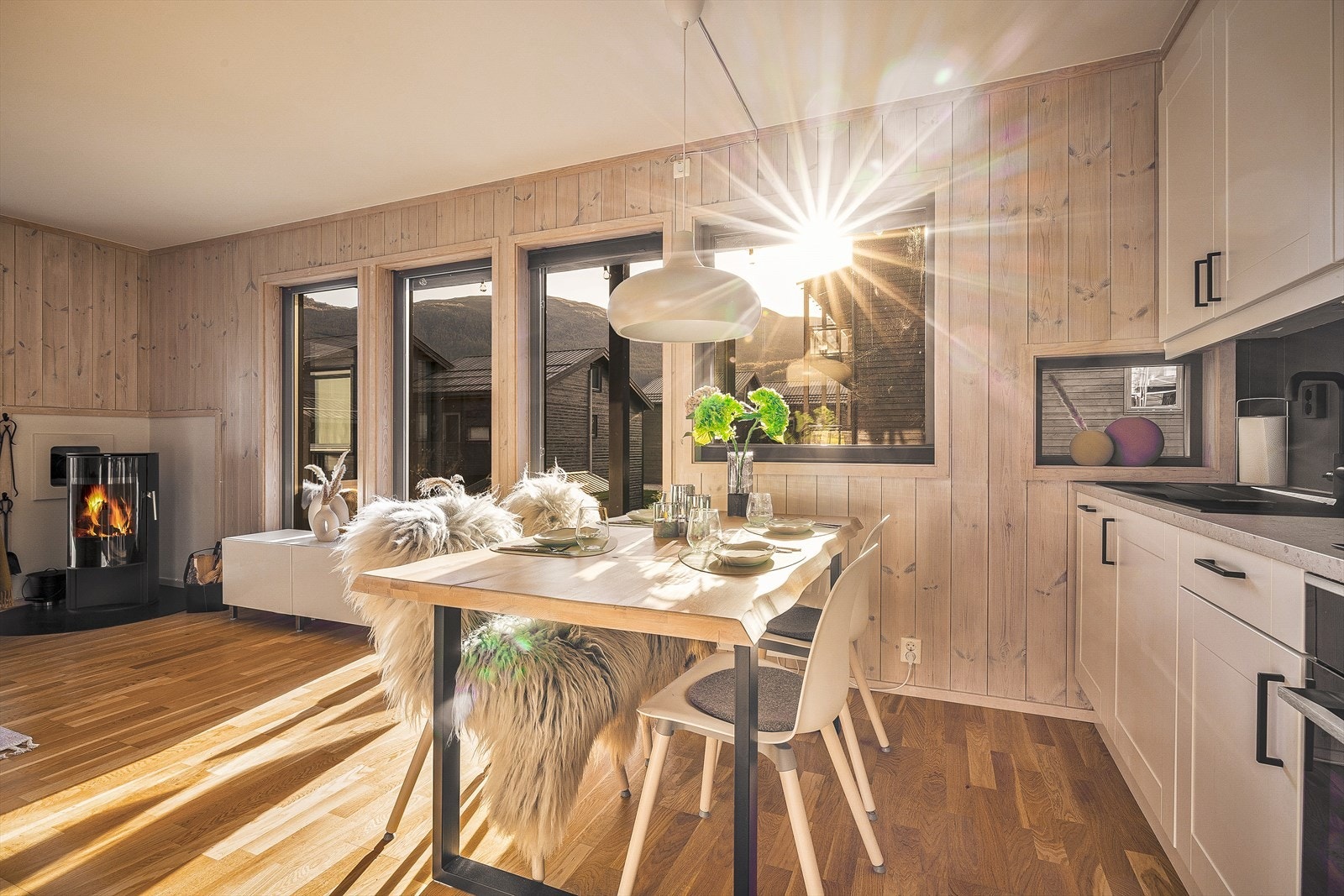 Hyggelig spisestueavdeling Galleribilde