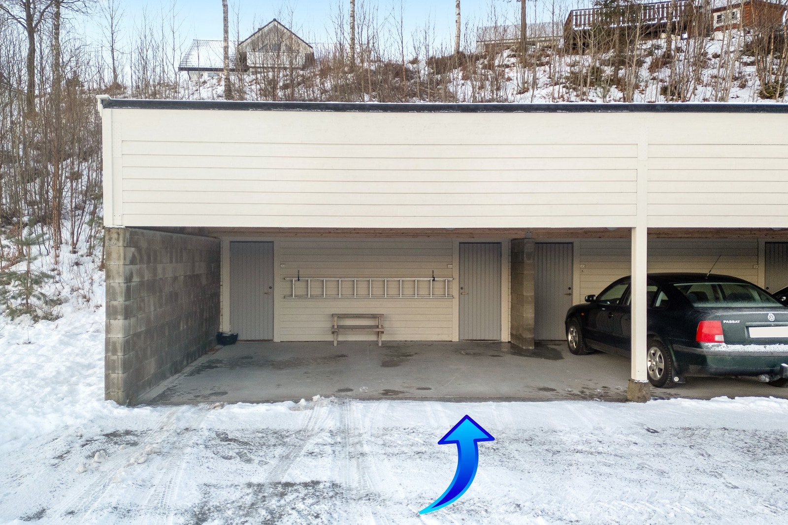 Carport med bod på 4 kvm i bakkant Galleribilde