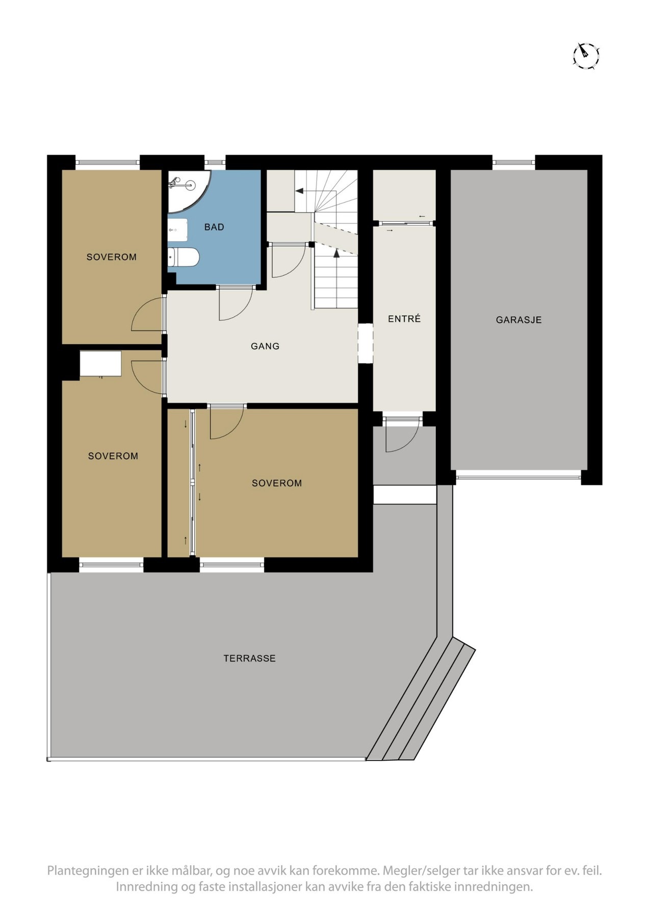 Plantegning 1. etasje Galleribilde