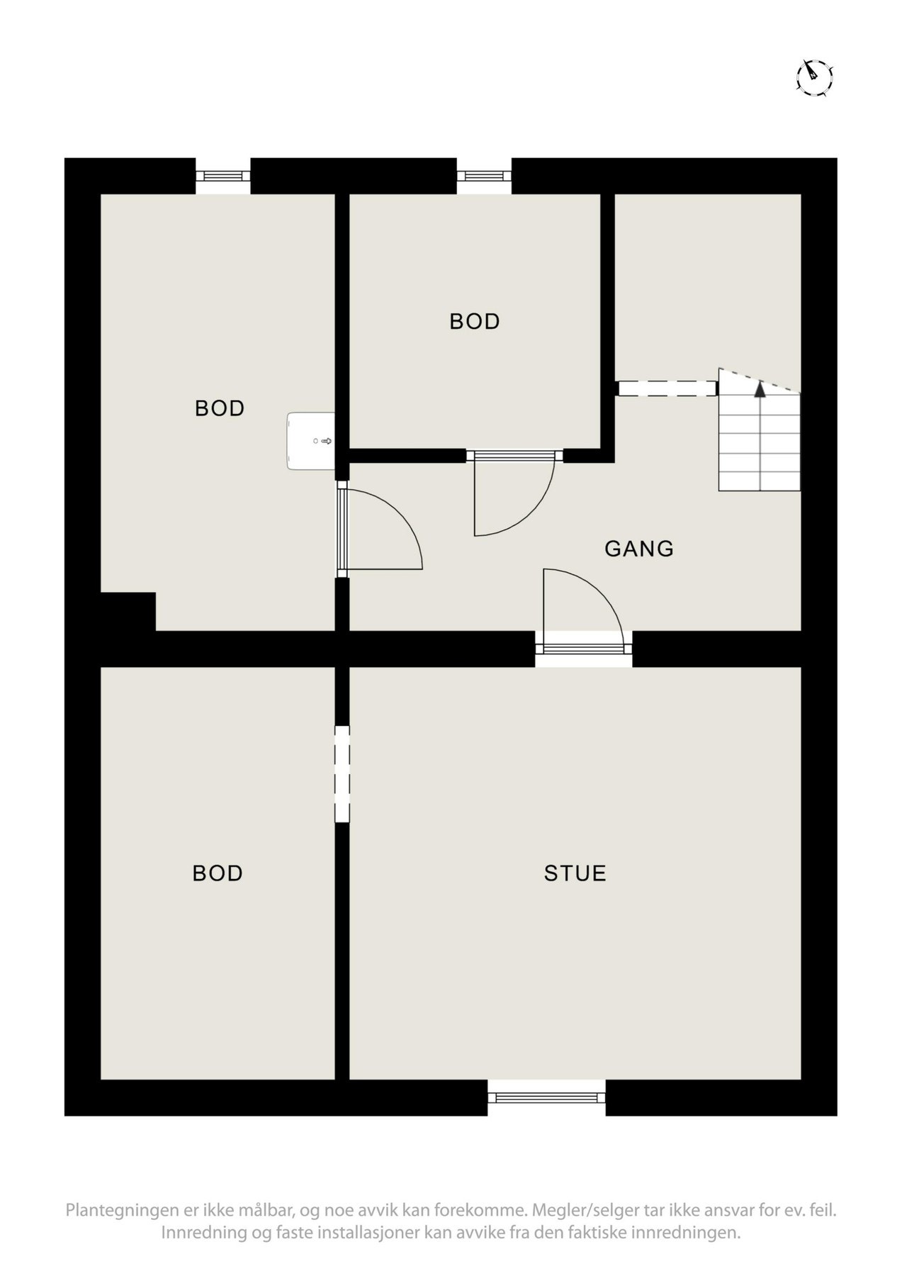 Plantegning kjeller Galleribilde