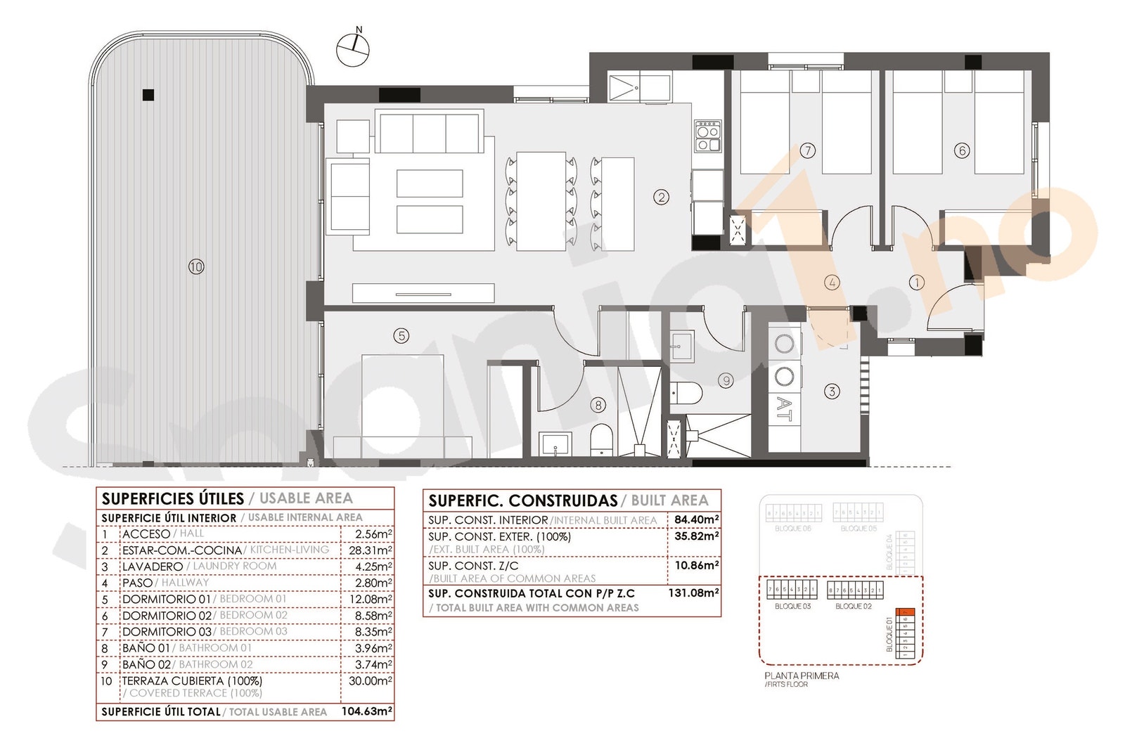 Plantegning leilighet nr. 7 Galleribilde