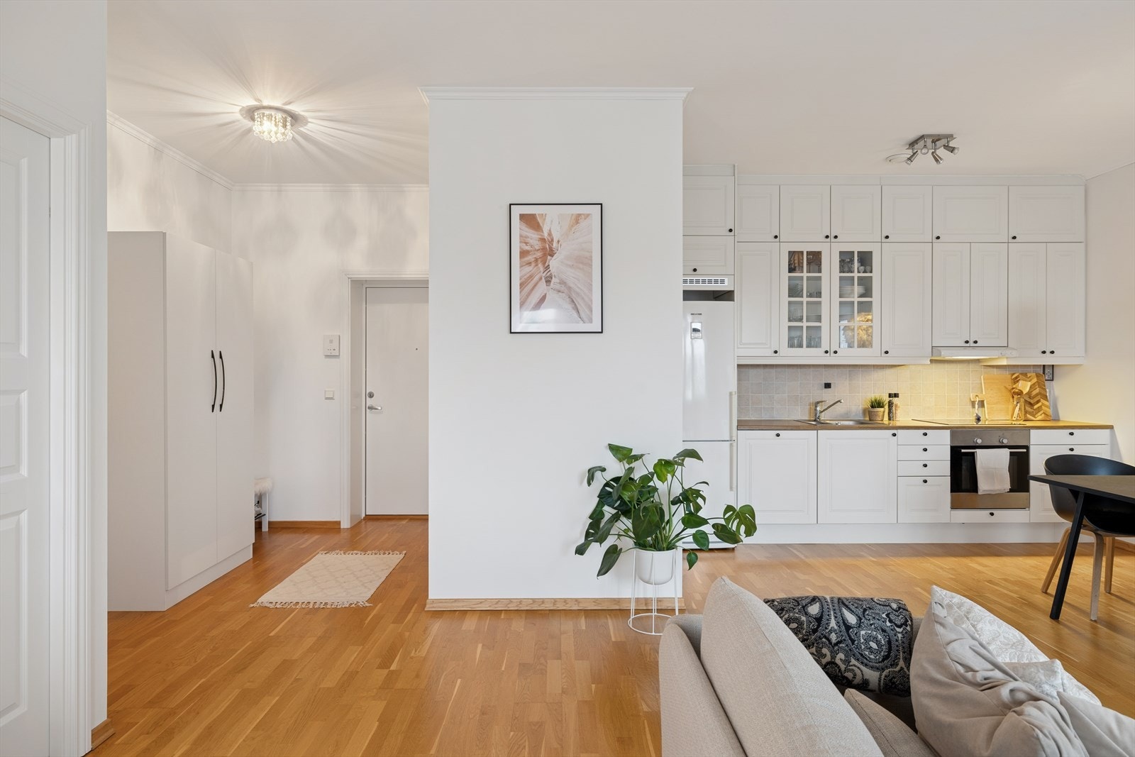 Leiligheten har vannbåren gulvvarme. Galleribilde