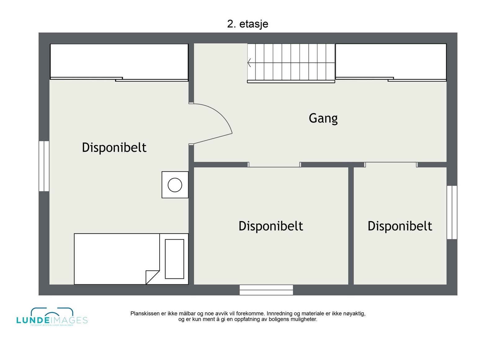 Planskisse 2. etasje - ikke målbar Galleribilde