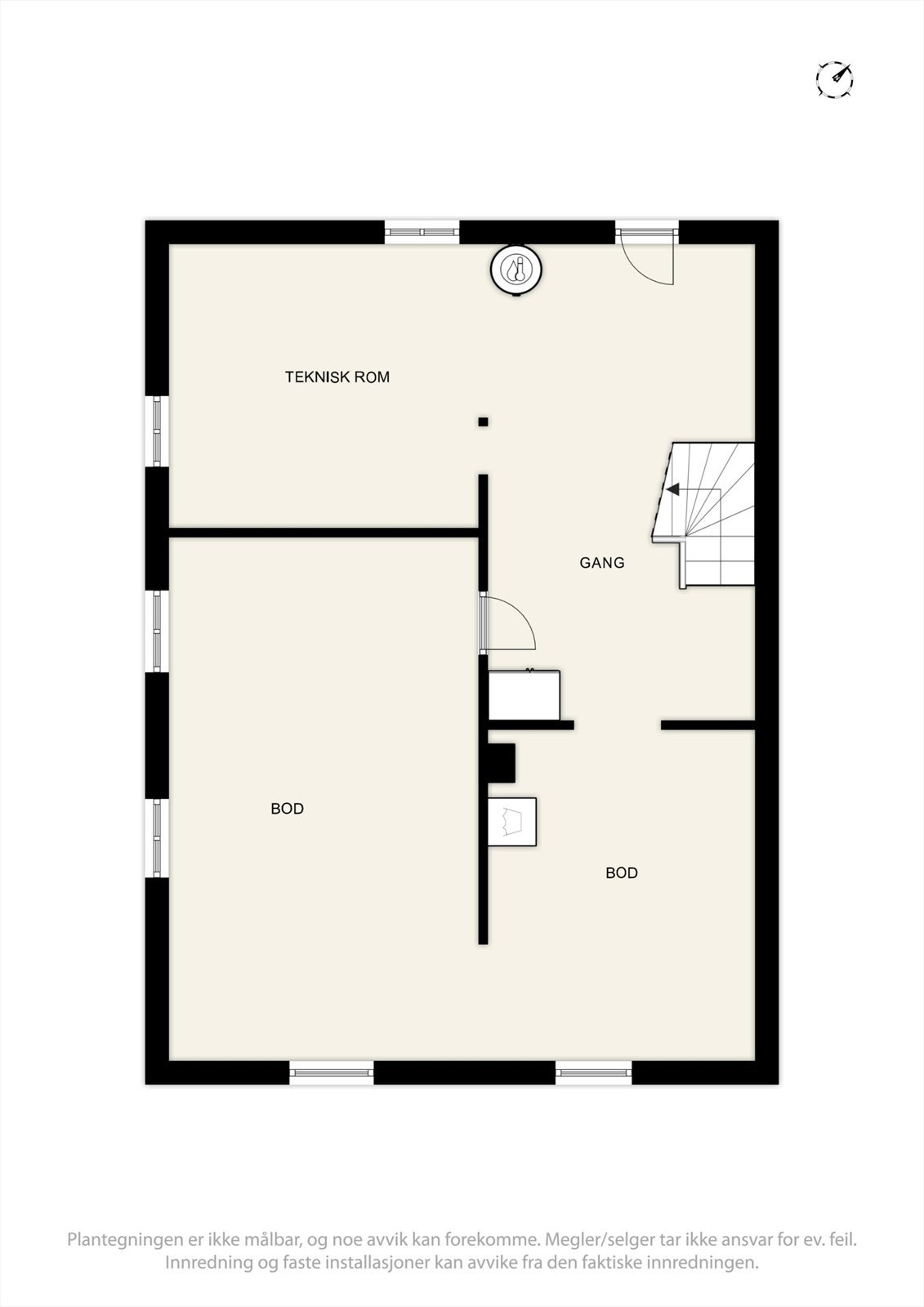 Planskisse kjeller Galleribilde