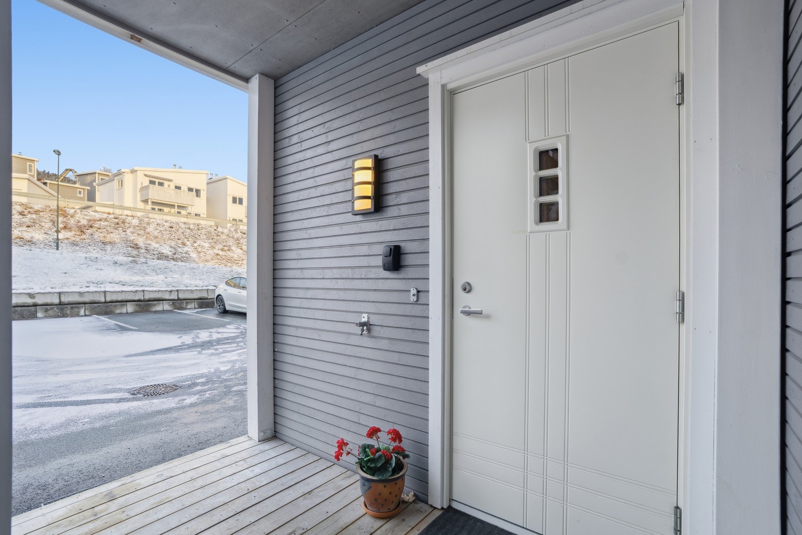 Overbygd inngangsparti Galleribilde