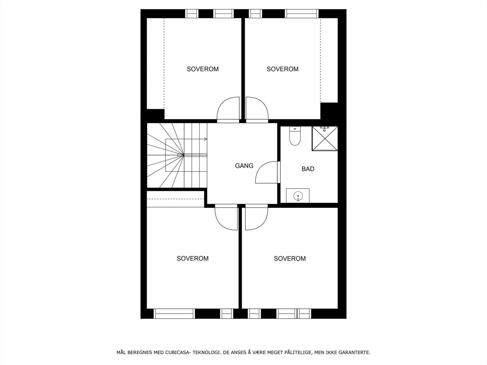 Veiledende skisse av andre etasje. Galleribilde