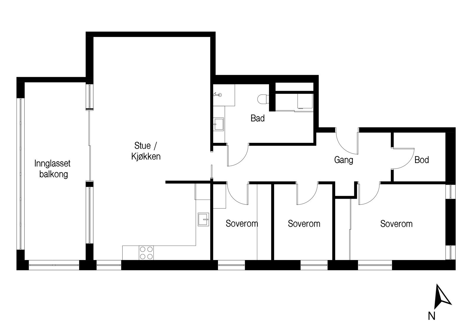 Plantegning 2.etasje Galleribilde