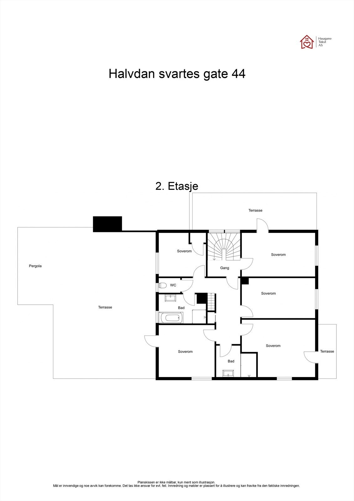 Plantegning 2. etasje Galleribilde