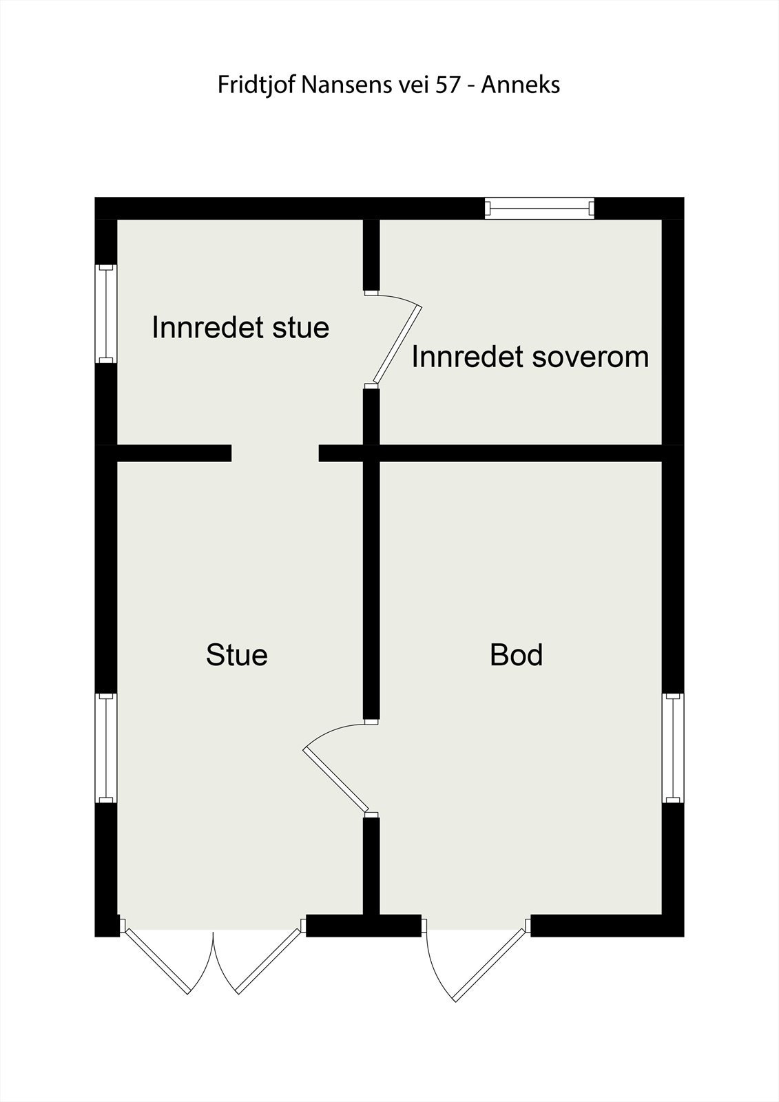 Plantegning - Anneks/gjestehus Galleribilde