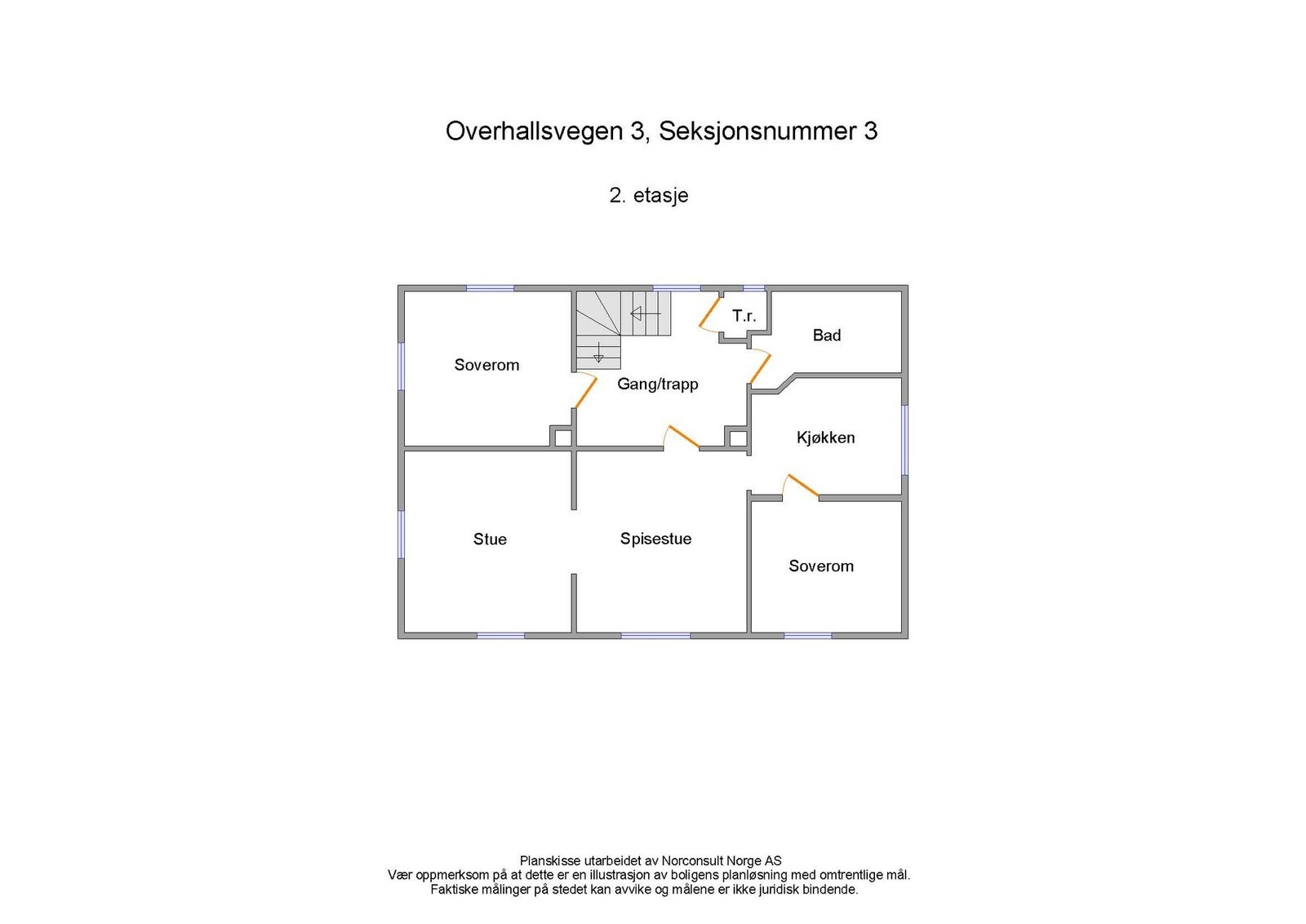 Planskisse 2. etasje. Galleribilde