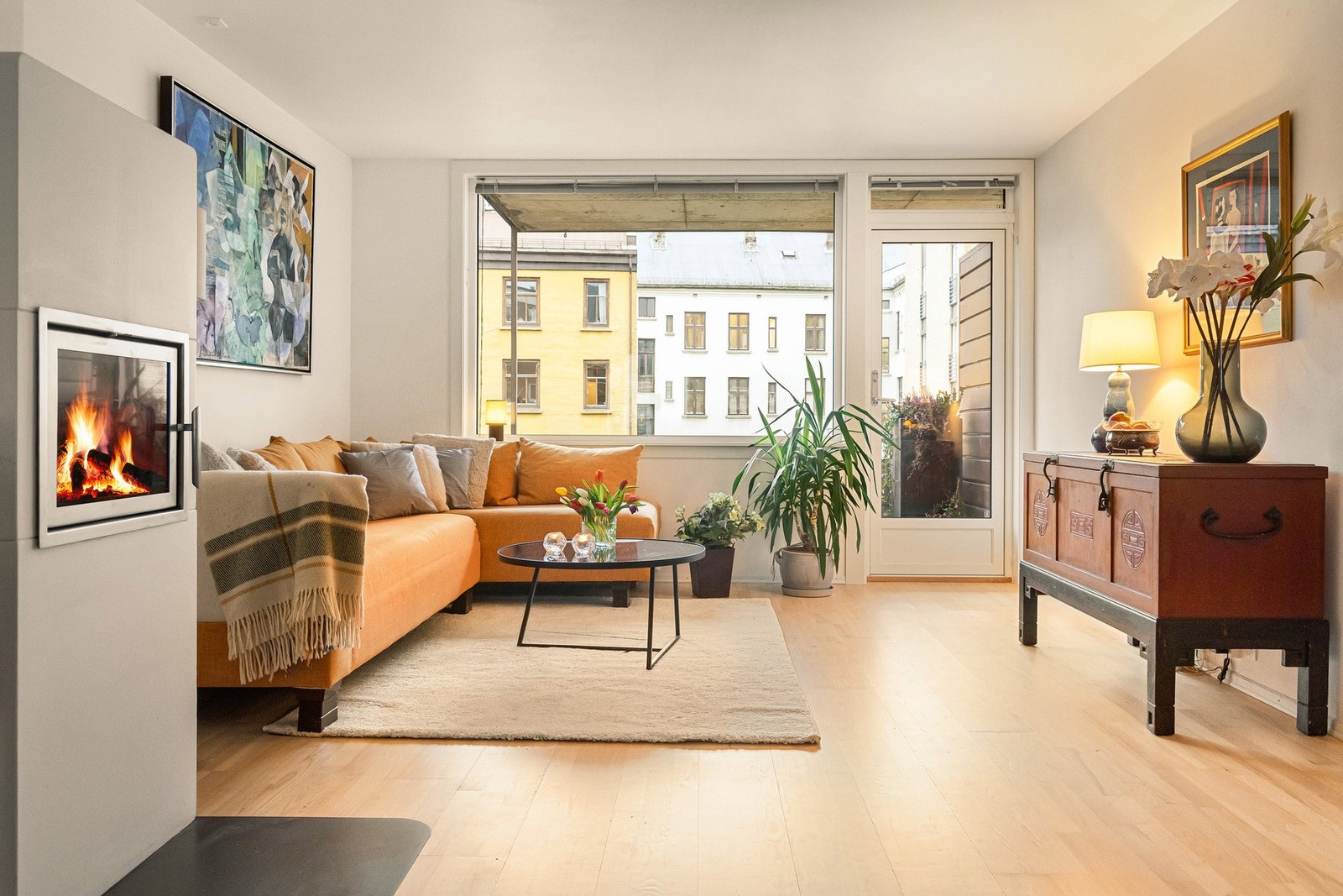 Alle vinduer samt balkongdøra ble byttet i fjor. Galleribilde