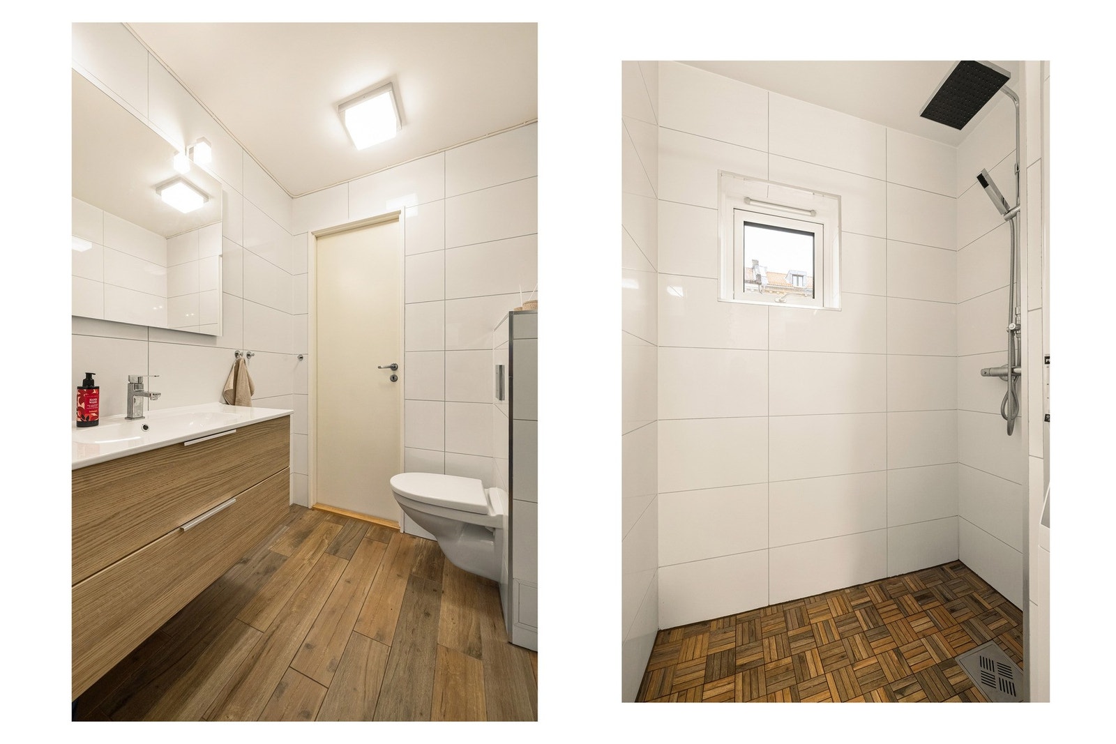 Ifølge tilstandsrapport har badet mekanisk avtrekk styrt sentralt i bygget. Galleribilde