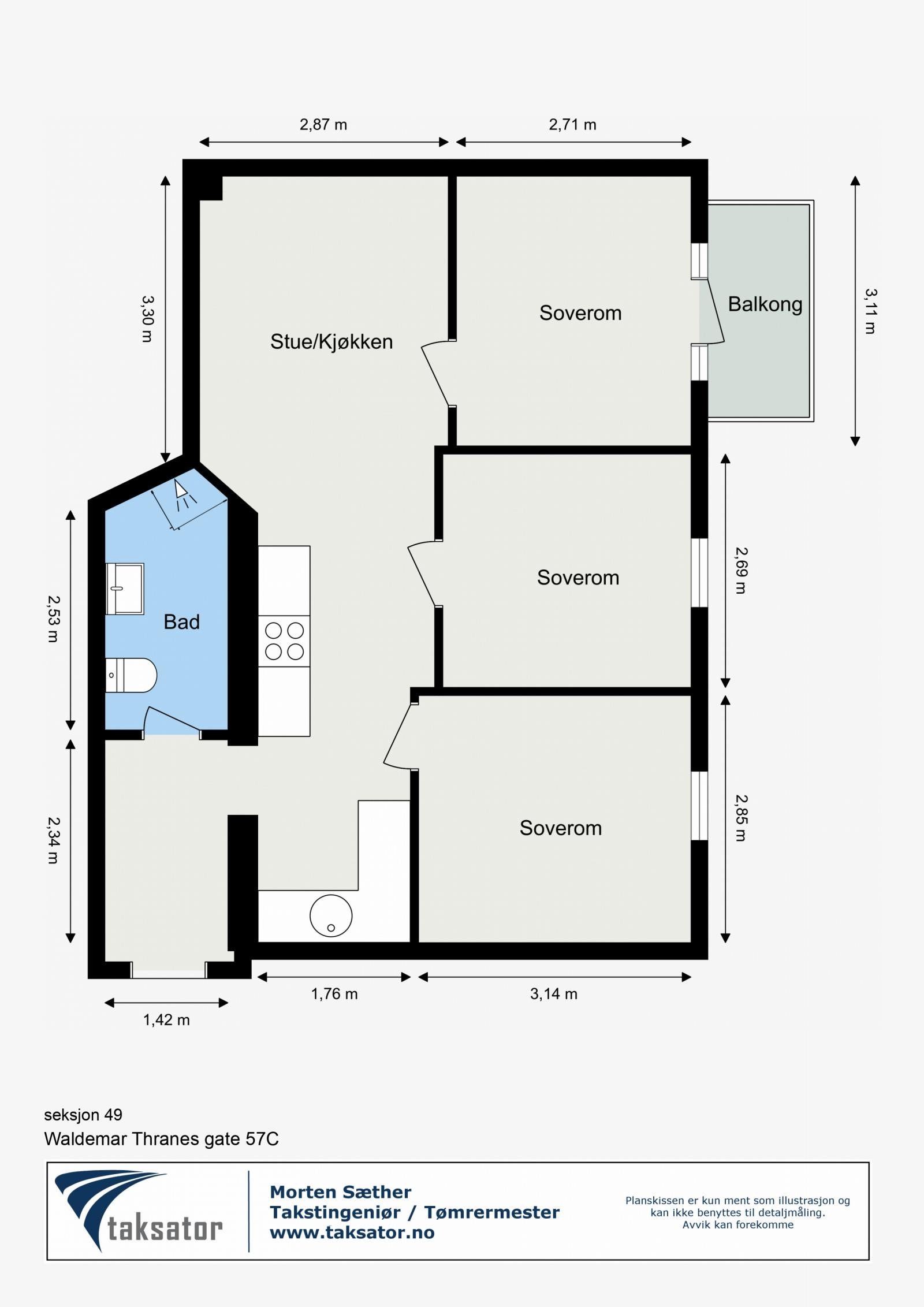 Plantegning Galleribilde