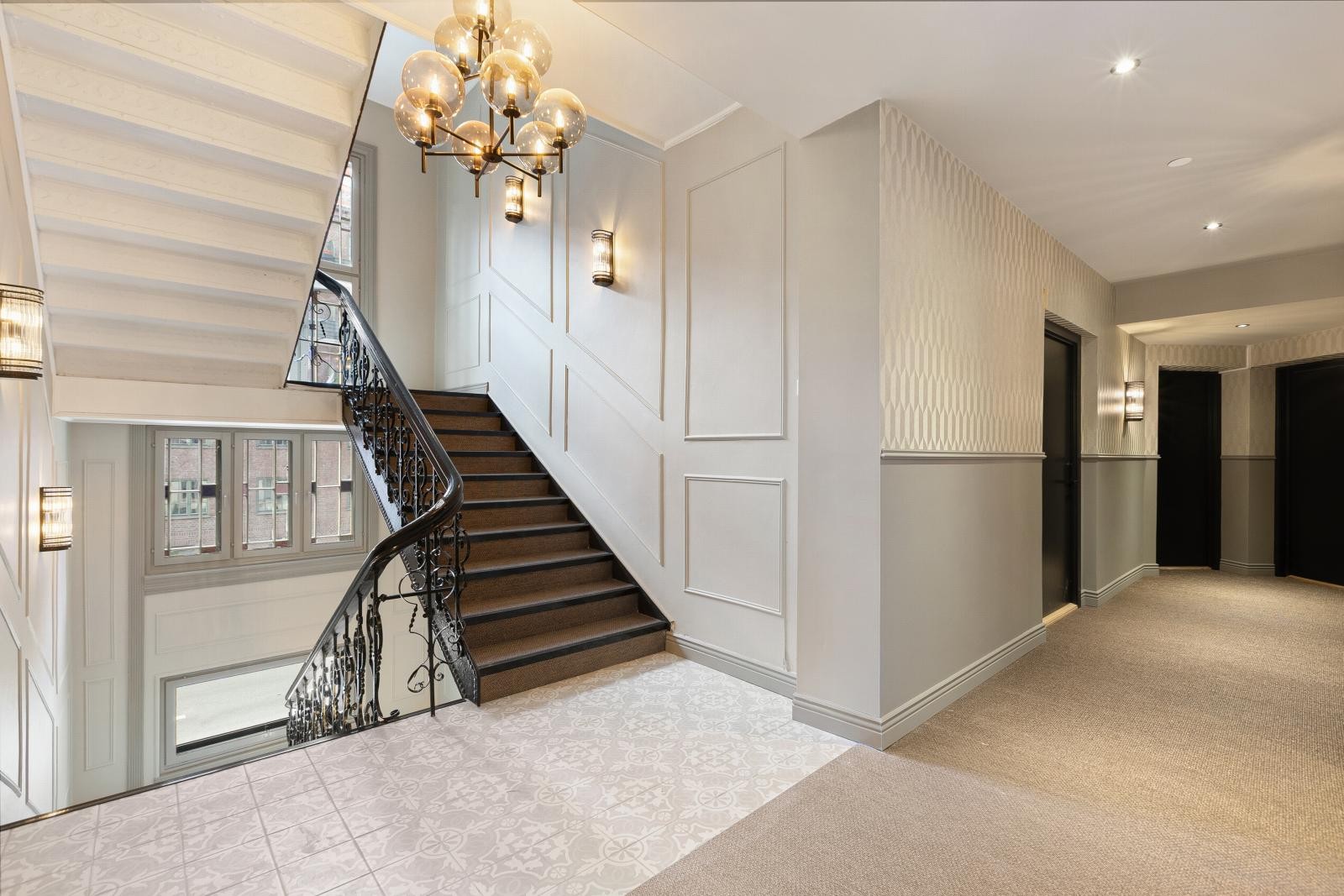 Bygården er pusset opp med fokus på høy kvalitet og et eksklusivt uttrykk Galleribilde