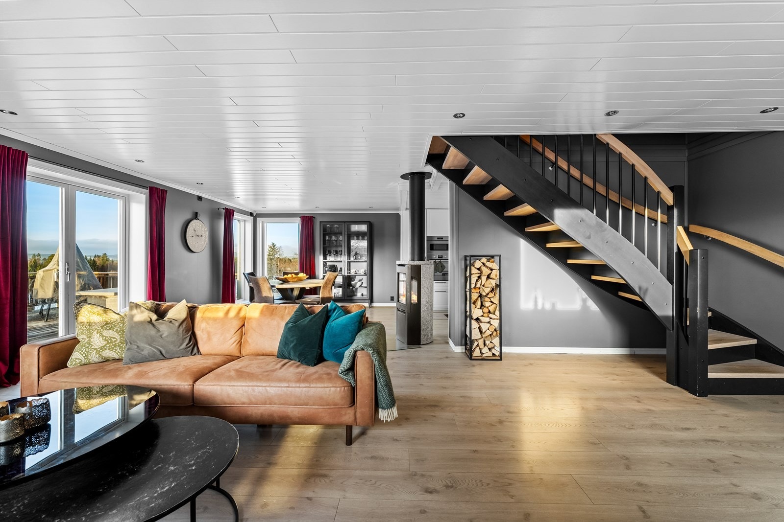 Peisovn sørger for ekstra varme og hygge. Galleribilde